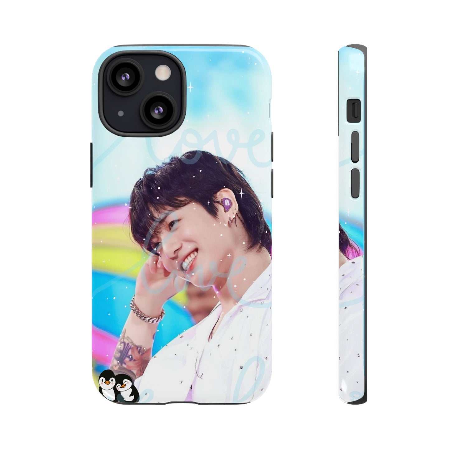 Jungkook Phone Case - Love Rainbow Kpop Design