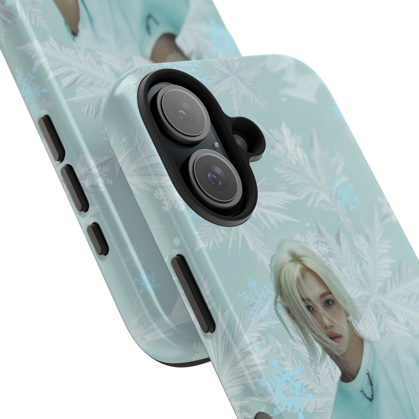 Lee Felix Tough Phone Case — Pastel K-Pop Idol Floral Armor
