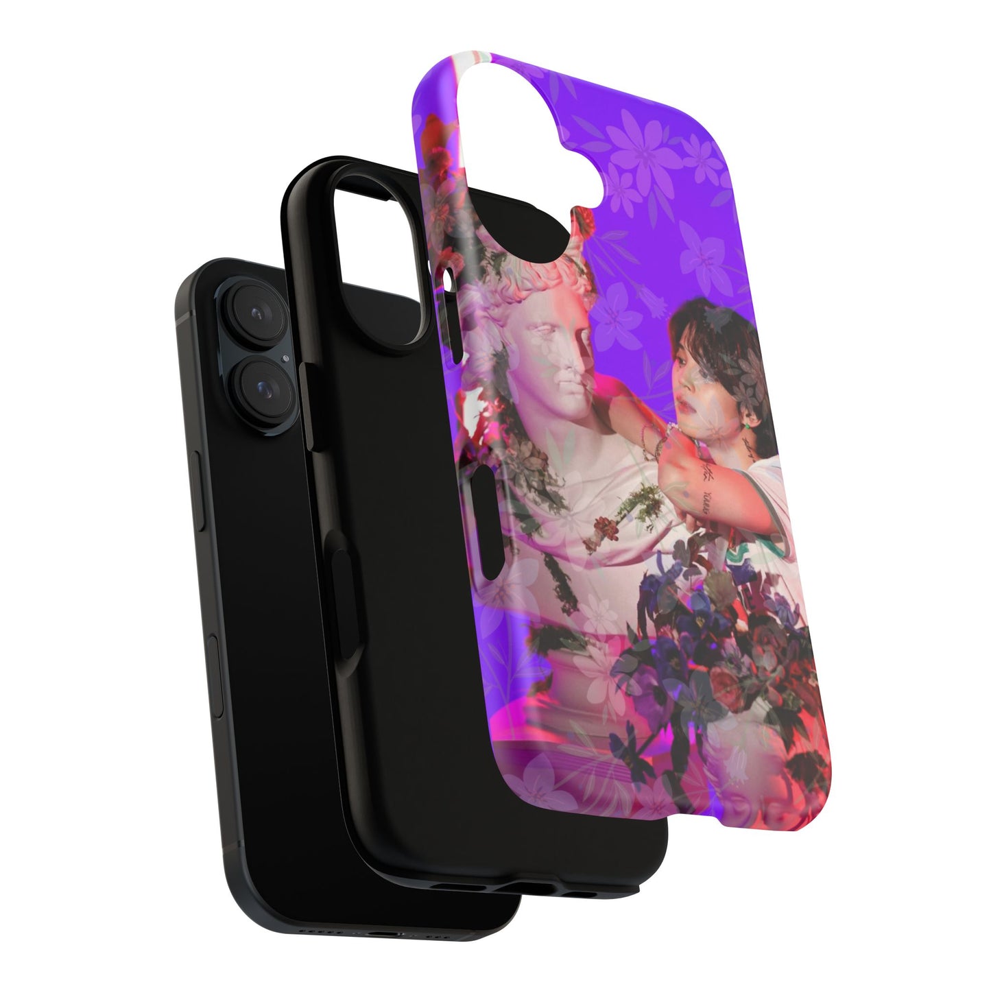 Park Jimin Phone Case — Retro Floral Phone Cover