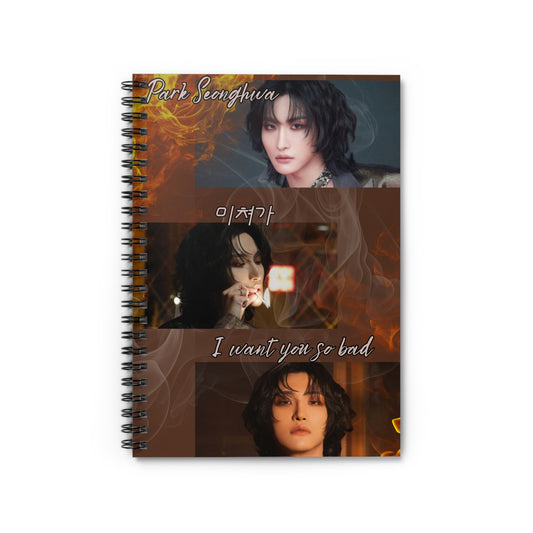 Park Seonghwa Notebook — K-Pop Journal ("I Want You So Bad")
