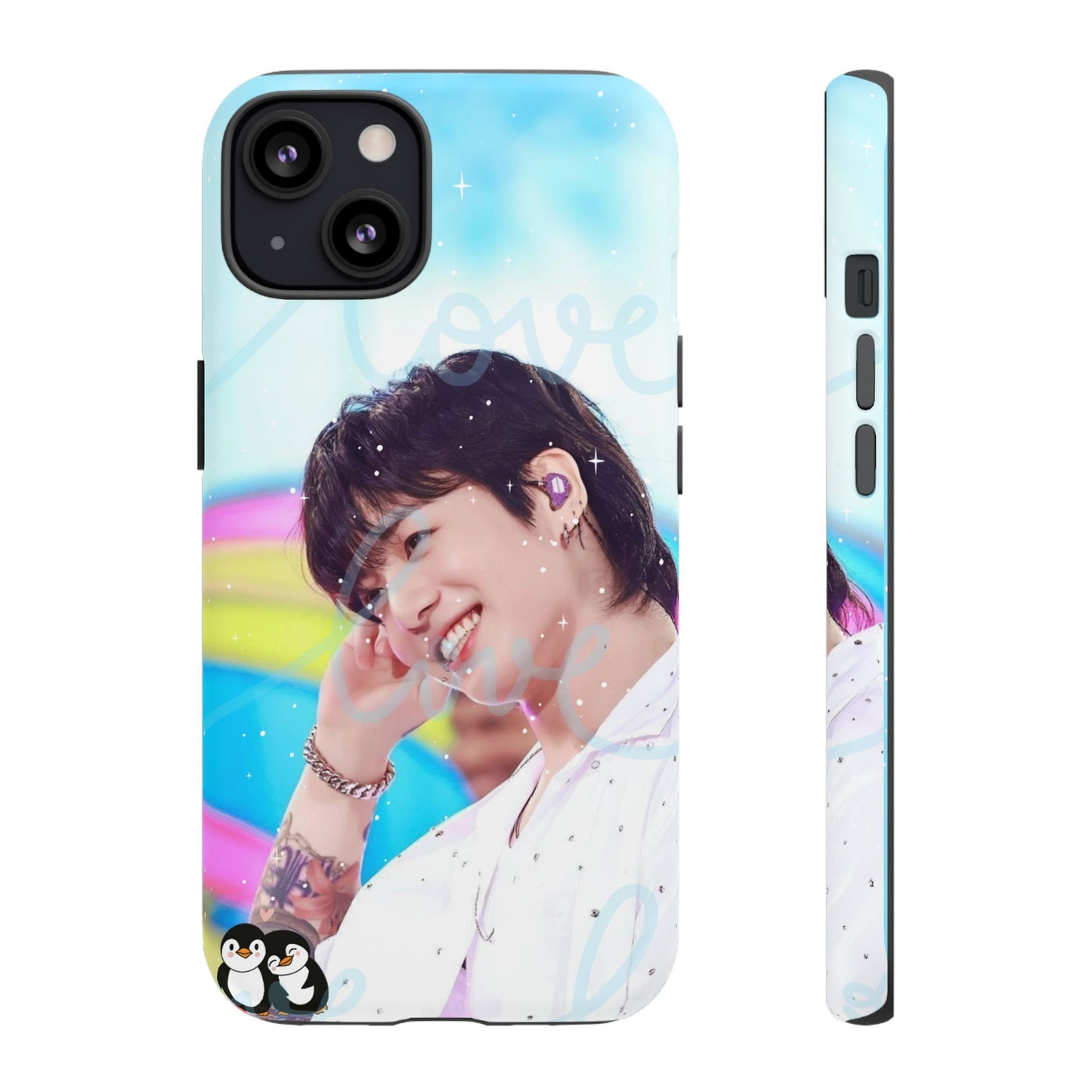 Jungkook Phone Case - Love Rainbow Kpop Design