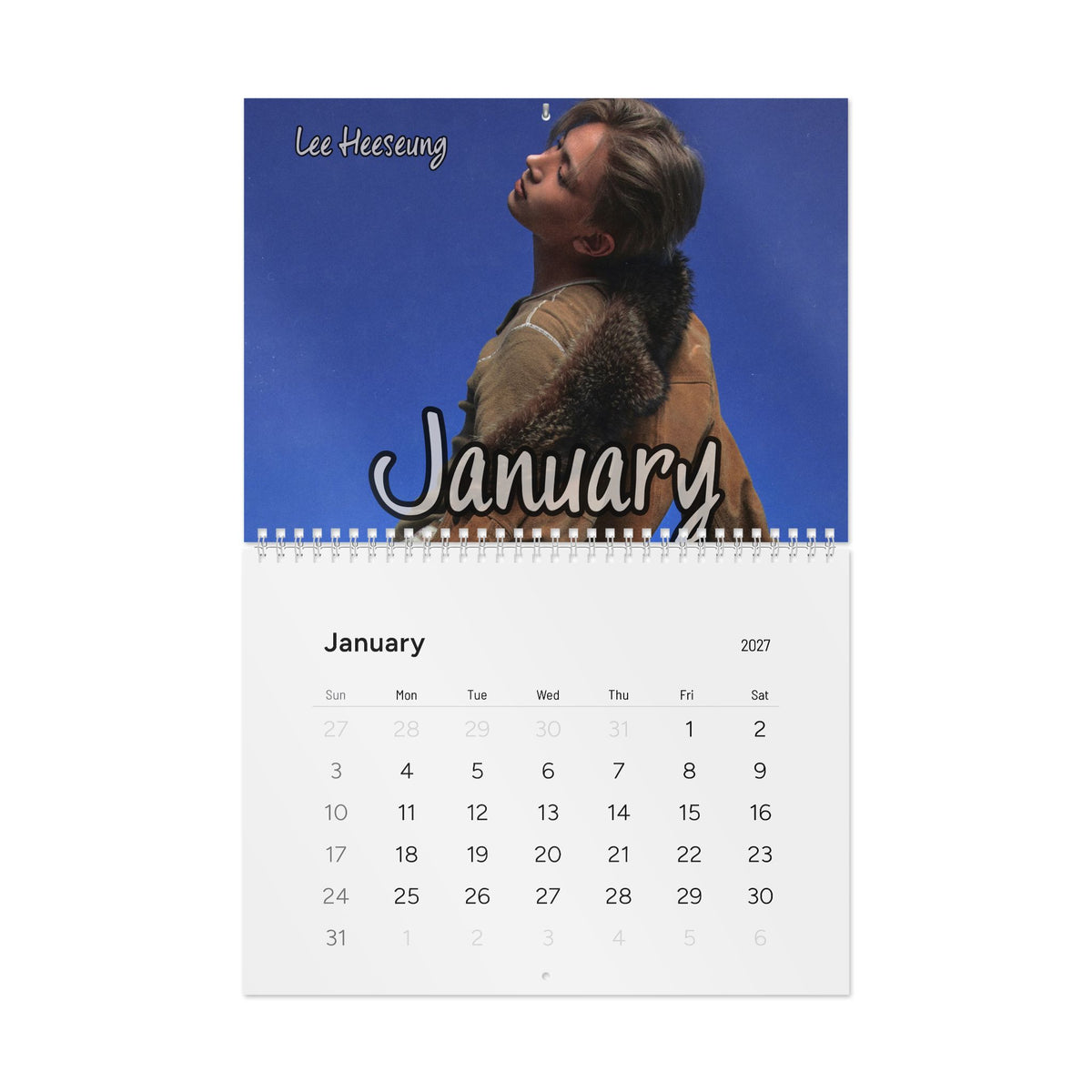 Heeseung 2027 Wall Calendar