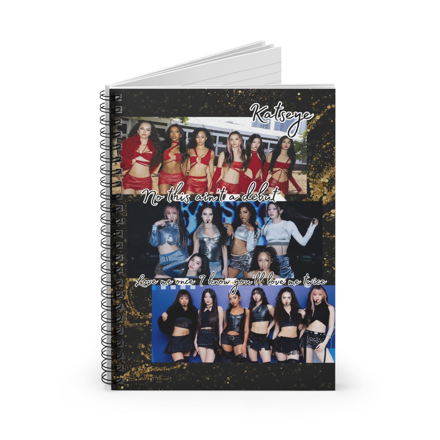 Katseye Spiral Notebook — Ruled Journal