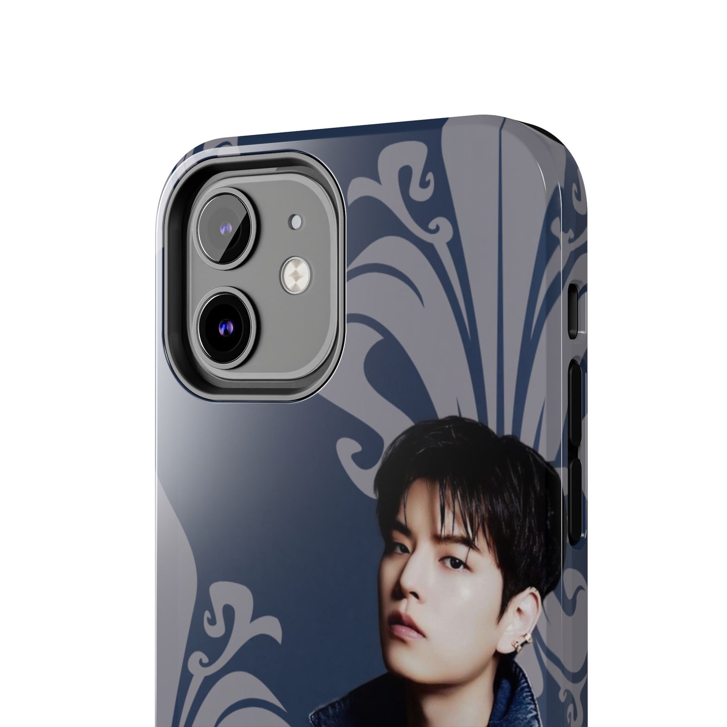 Kim Seungmin Tough Phone Case — Vintage Floral Portrait Design