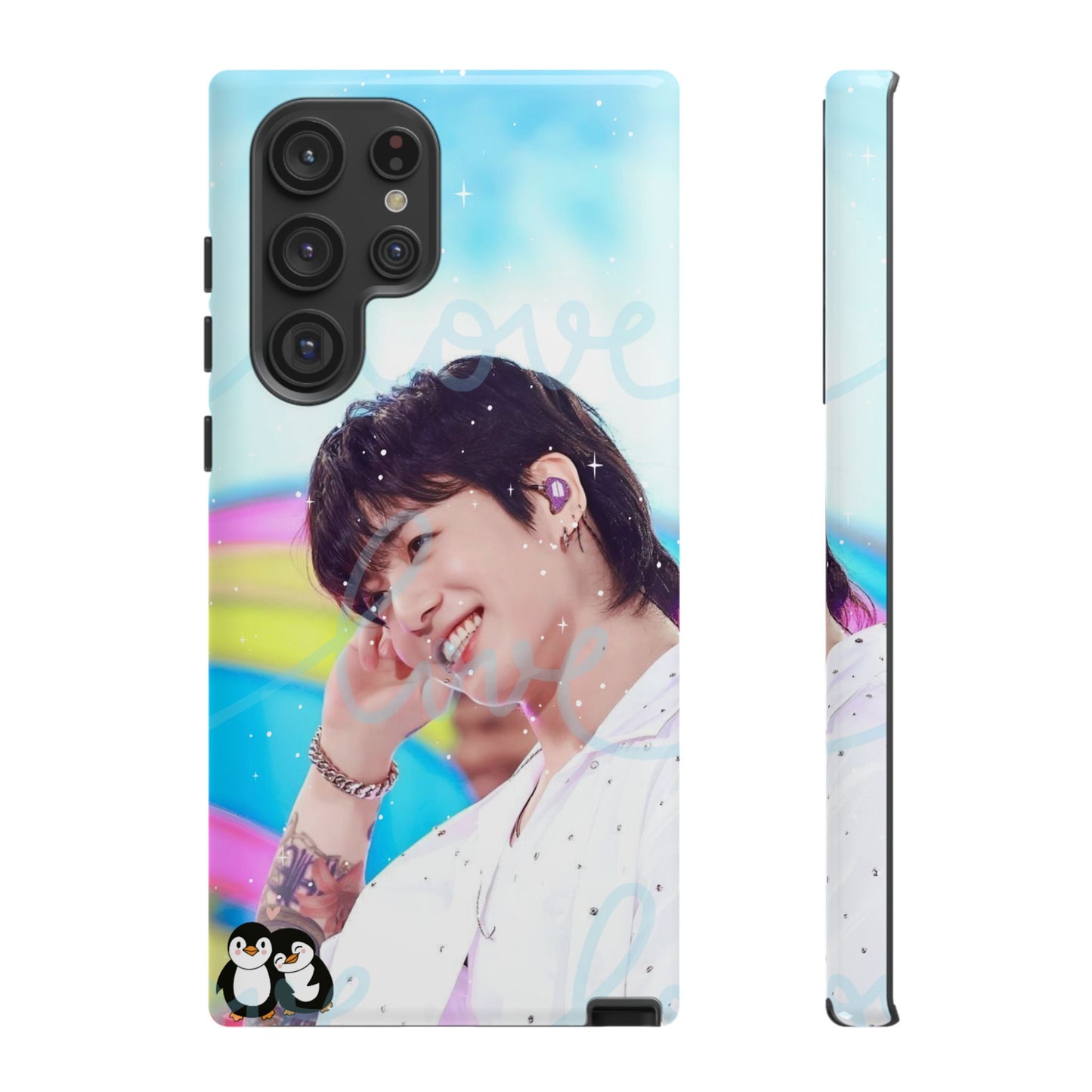 Jungkook Phone Case - Love Rainbow Kpop Design