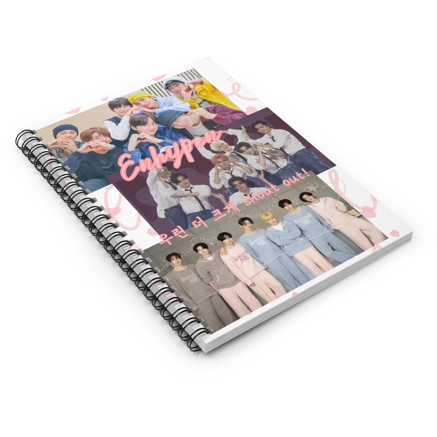Enhypen Spiral Notebook — K-Pop Fan Journal (Ruled)