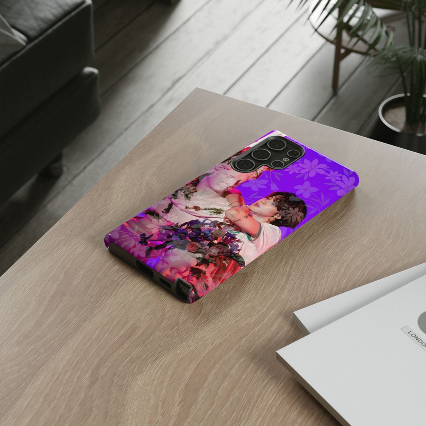 Park Jimin Phone Case — Retro Floral Phone Cover
