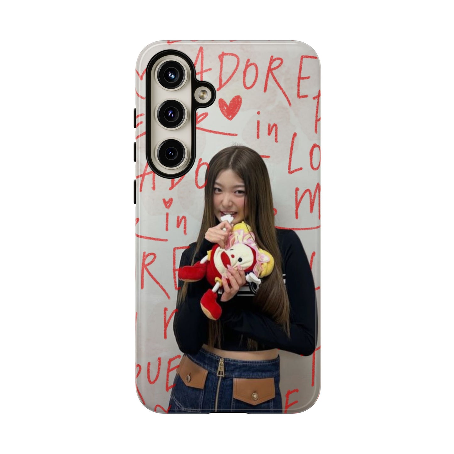 Yoonchae Phone Case — Adore Graffiti Heart Background
