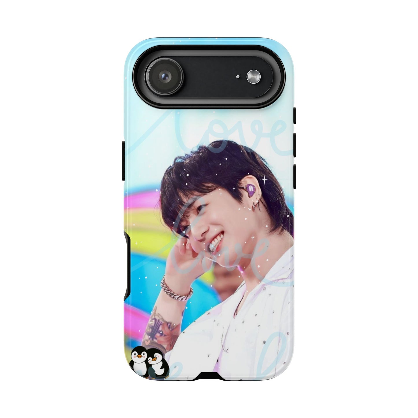 Jungkook Phone Case - Love Rainbow Kpop Design