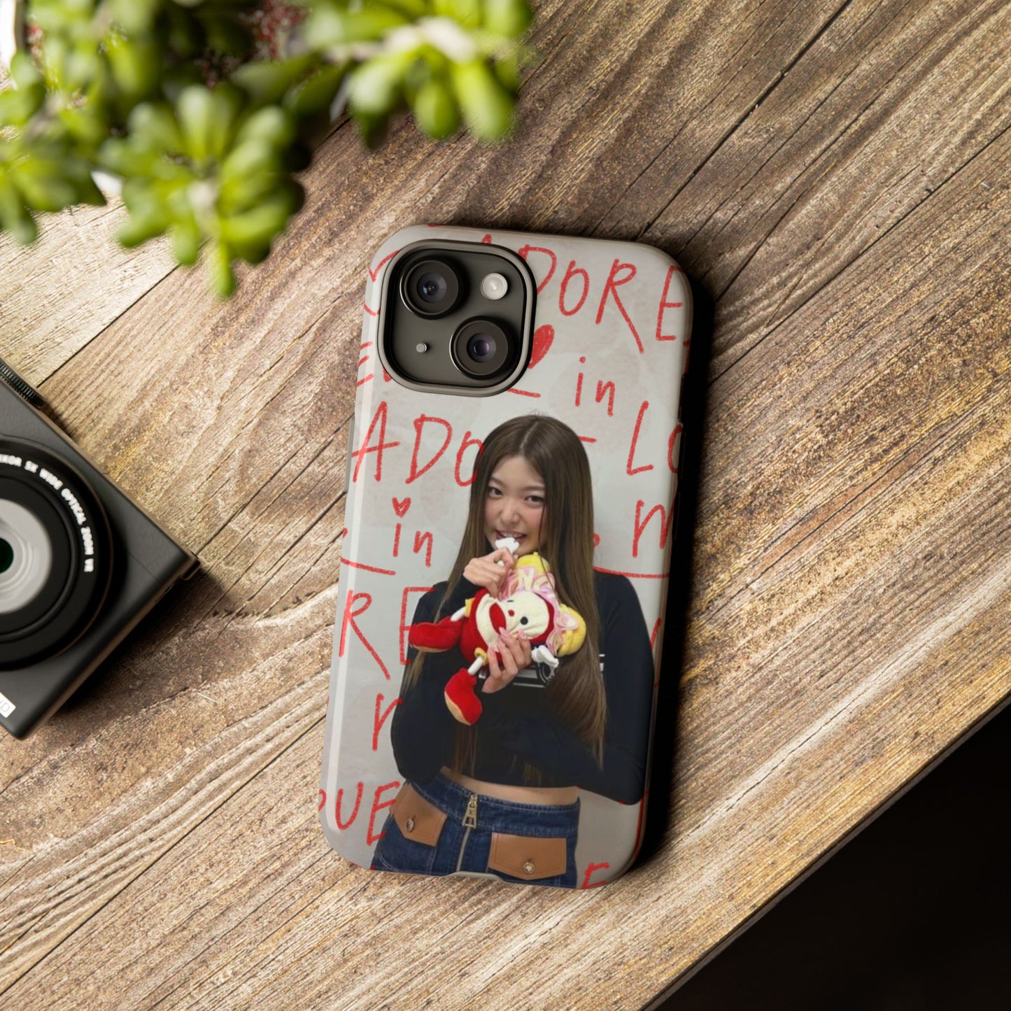 Yoonchae Phone Case — Adore Graffiti Heart Background