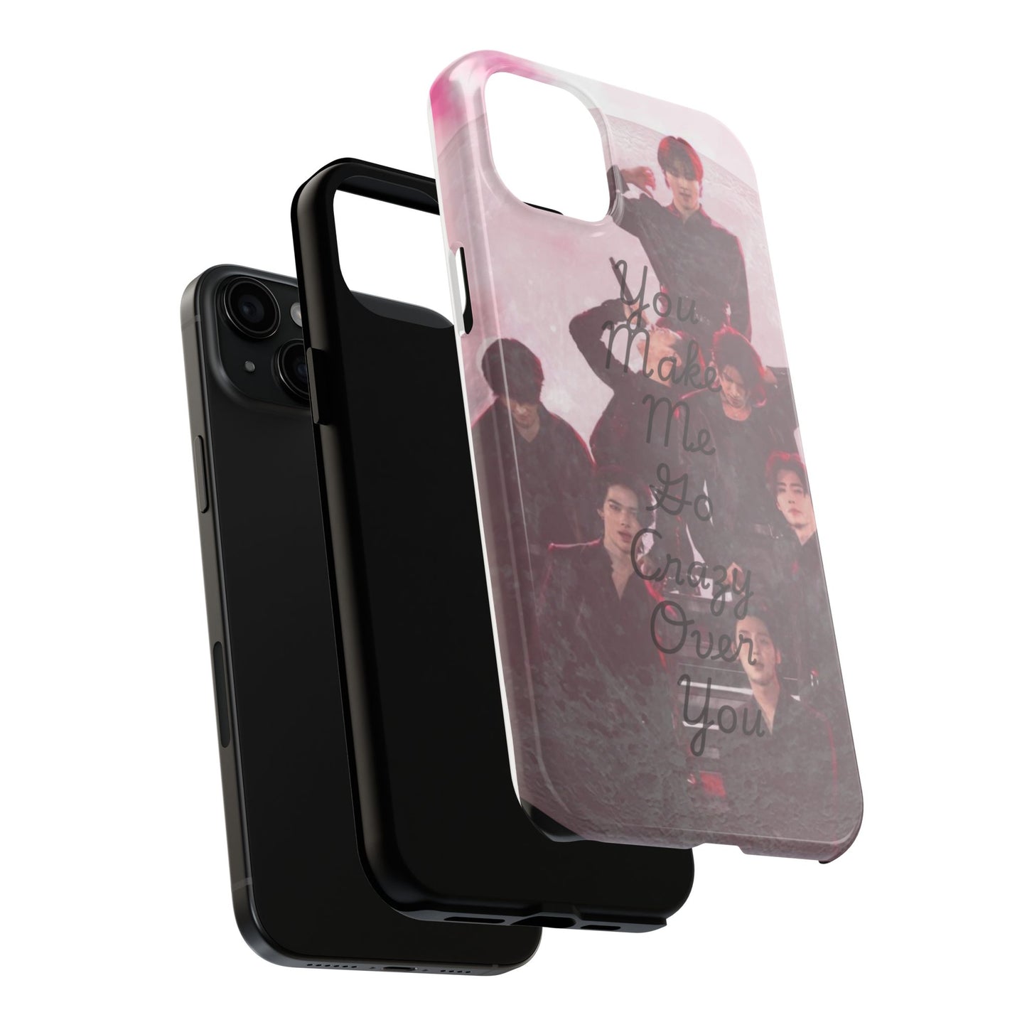 Enhypen Stylish Phone Case - You Make Me Go Crazy Over You, Durable Protection, Trendy Accessory, Gift for Friends