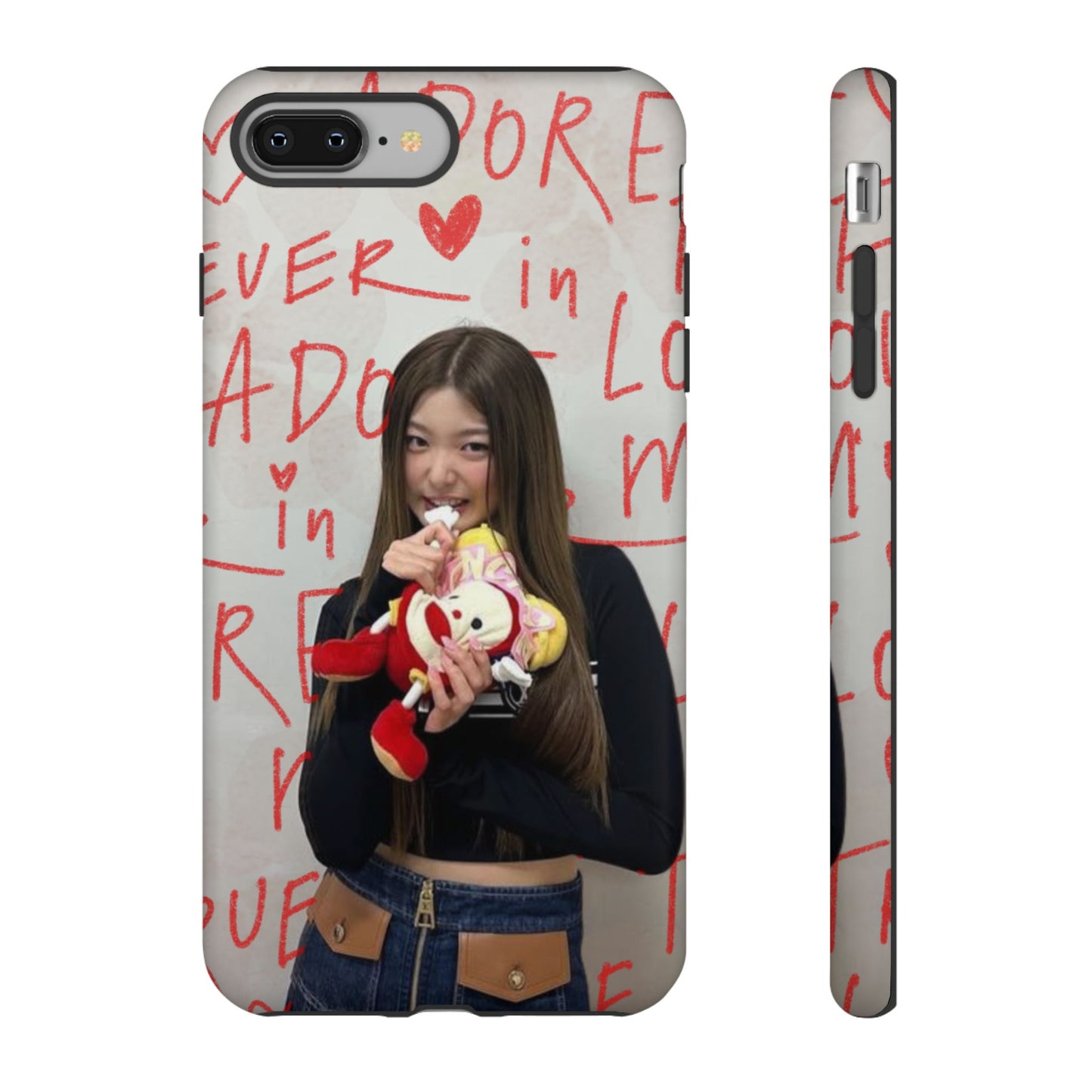 Yoonchae Phone Case — Adore Graffiti Heart Background