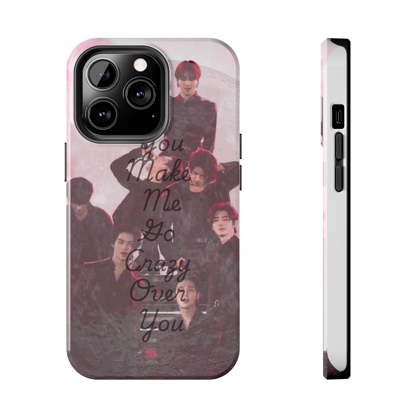 Enhypen Stylish Phone Case - You Make Me Go Crazy Over You, Durable Protection, Trendy Accessory, Gift for Friends