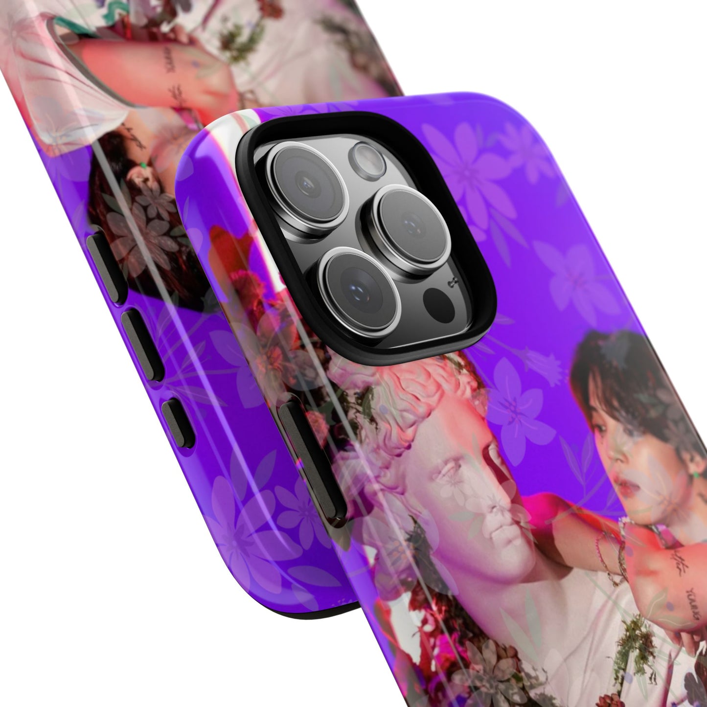 Park Jimin Phone Case — Retro Floral Phone Cover