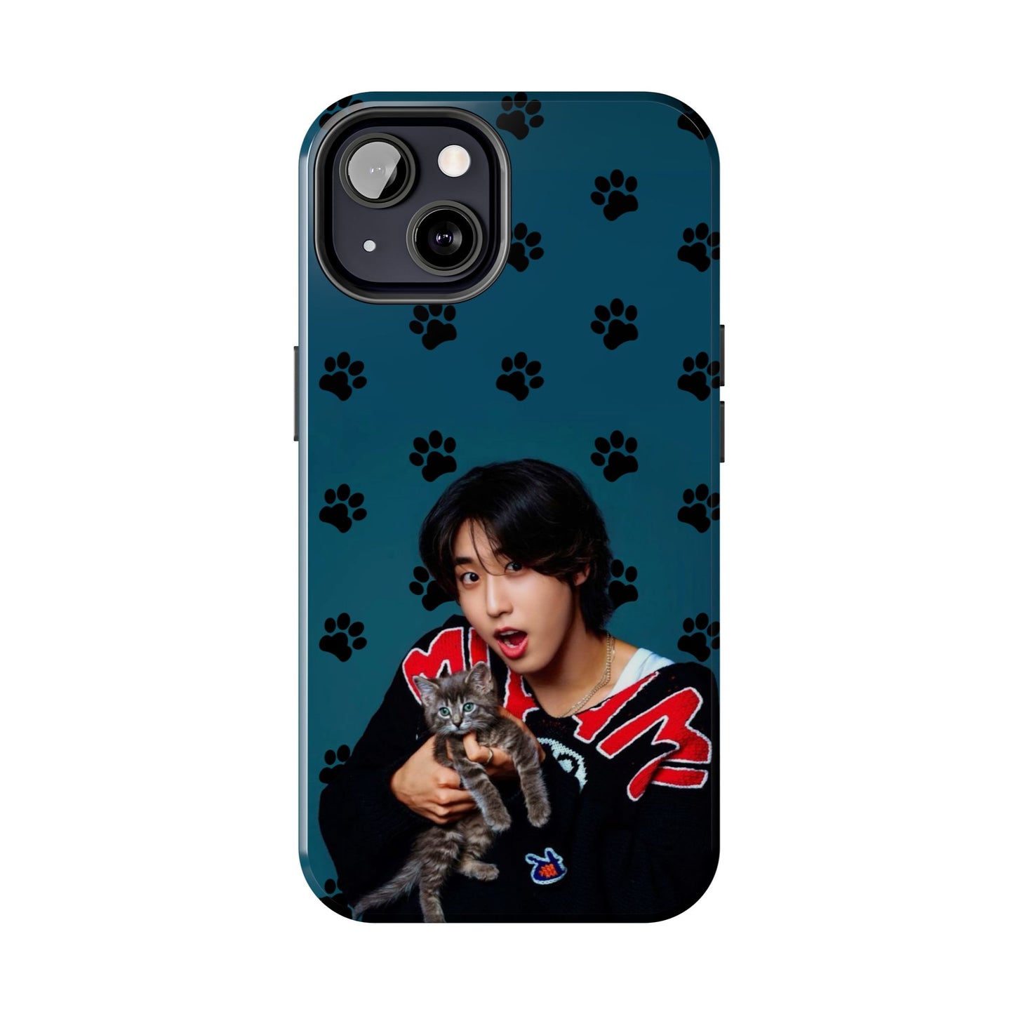 Han Jisung Paw Pattern Tough Phone Case — Photo Graphic Design