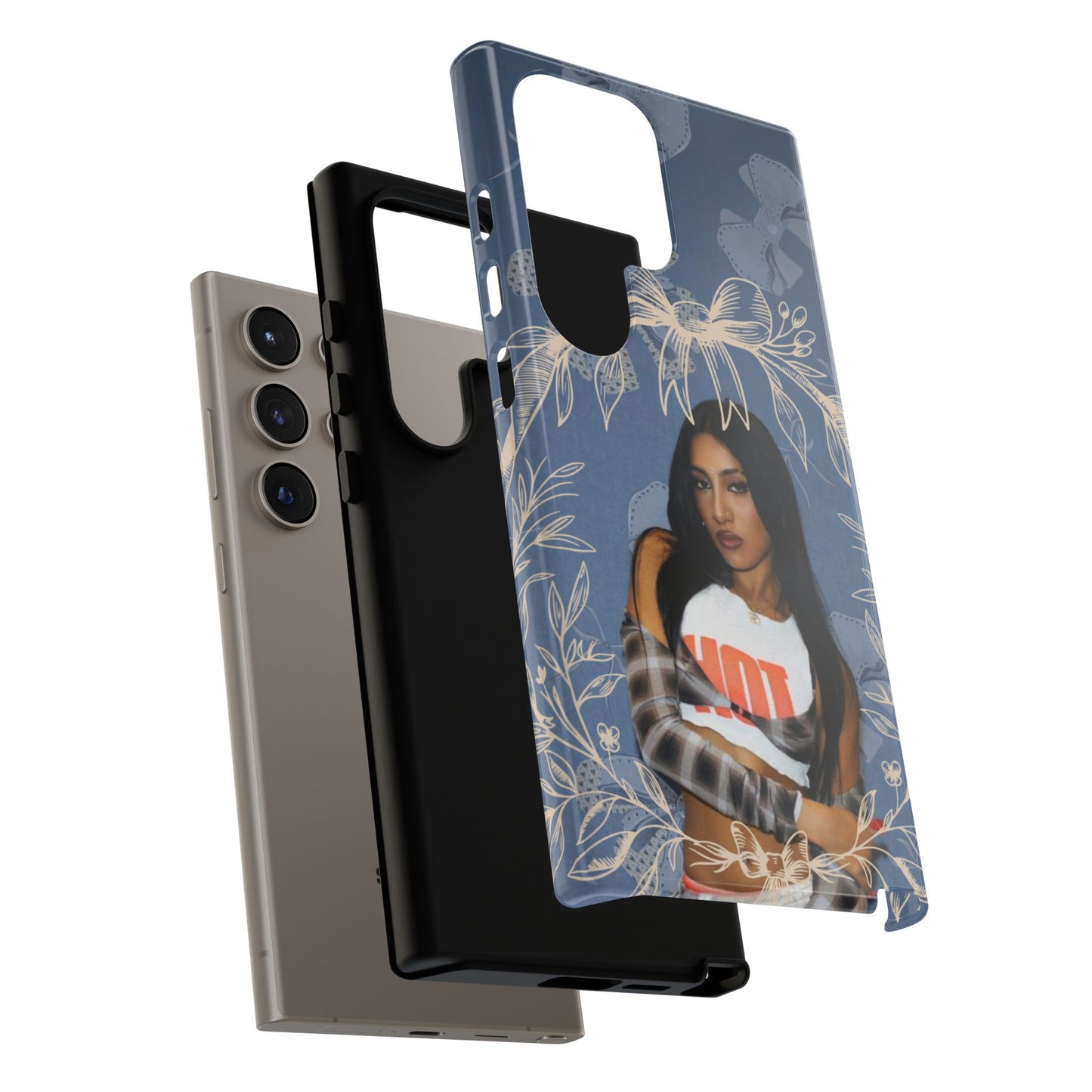 Lara Tough Phone Case — Protective Slim Case with Bow Wreath Design