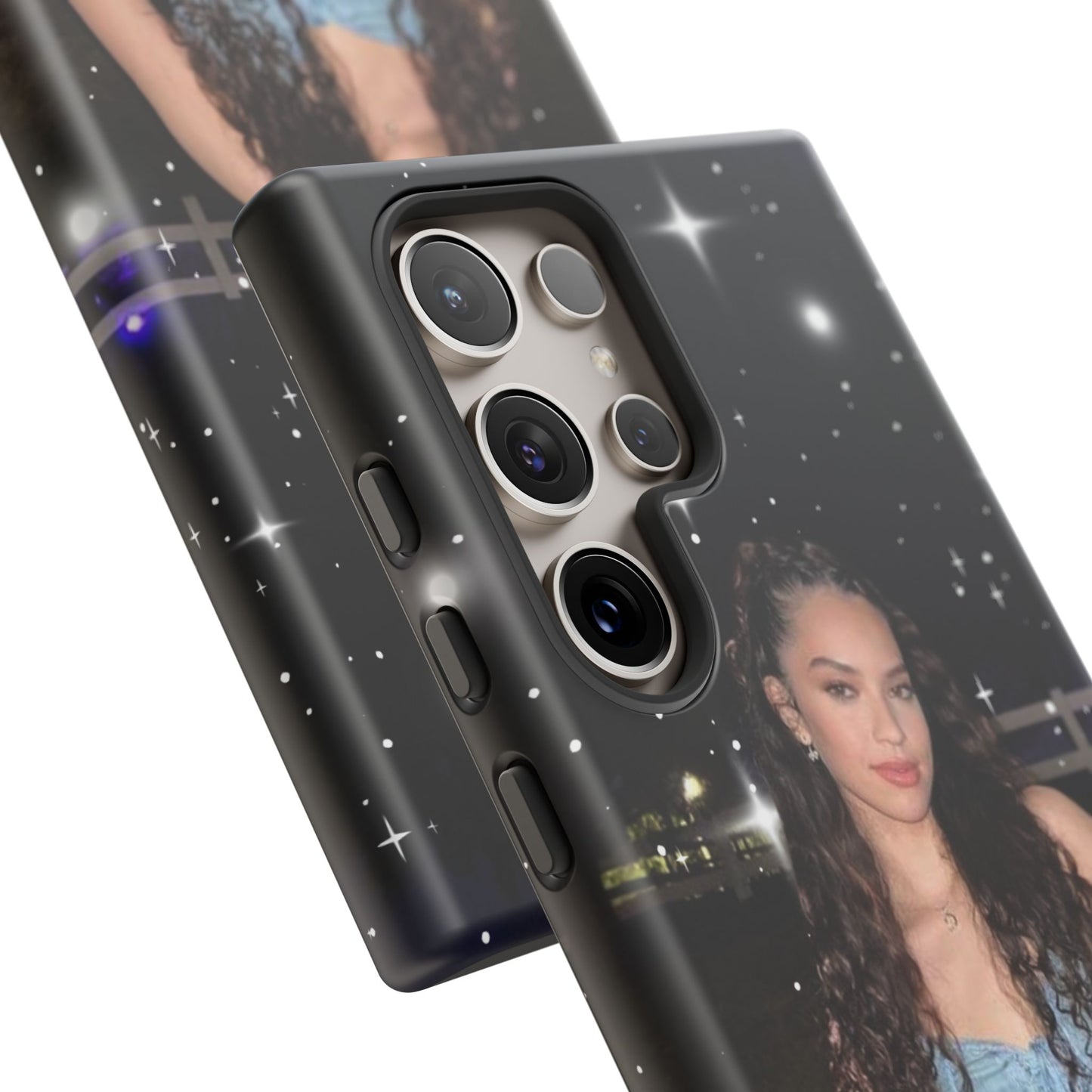 Daniela Phone Case — Glam Night Photo Sparkle Design