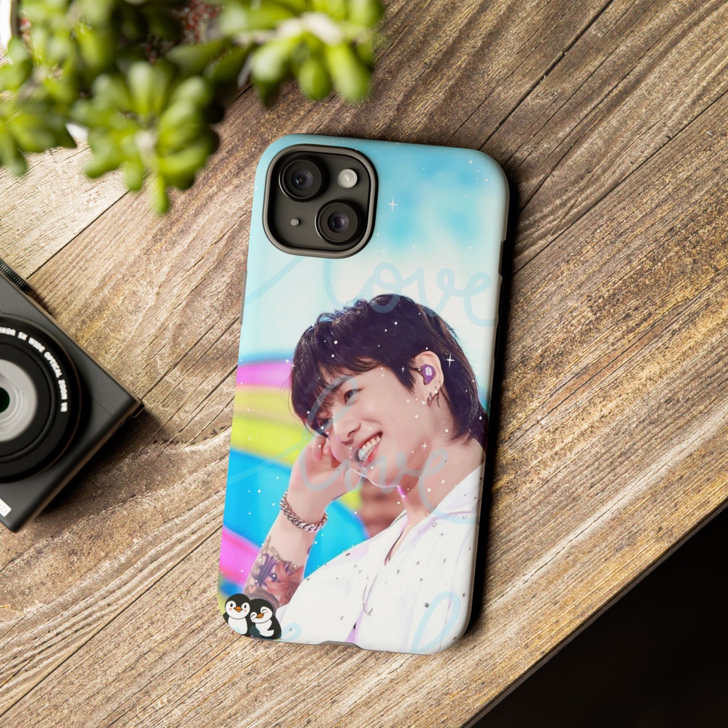 Jungkook Phone Case - Love Rainbow Kpop Design