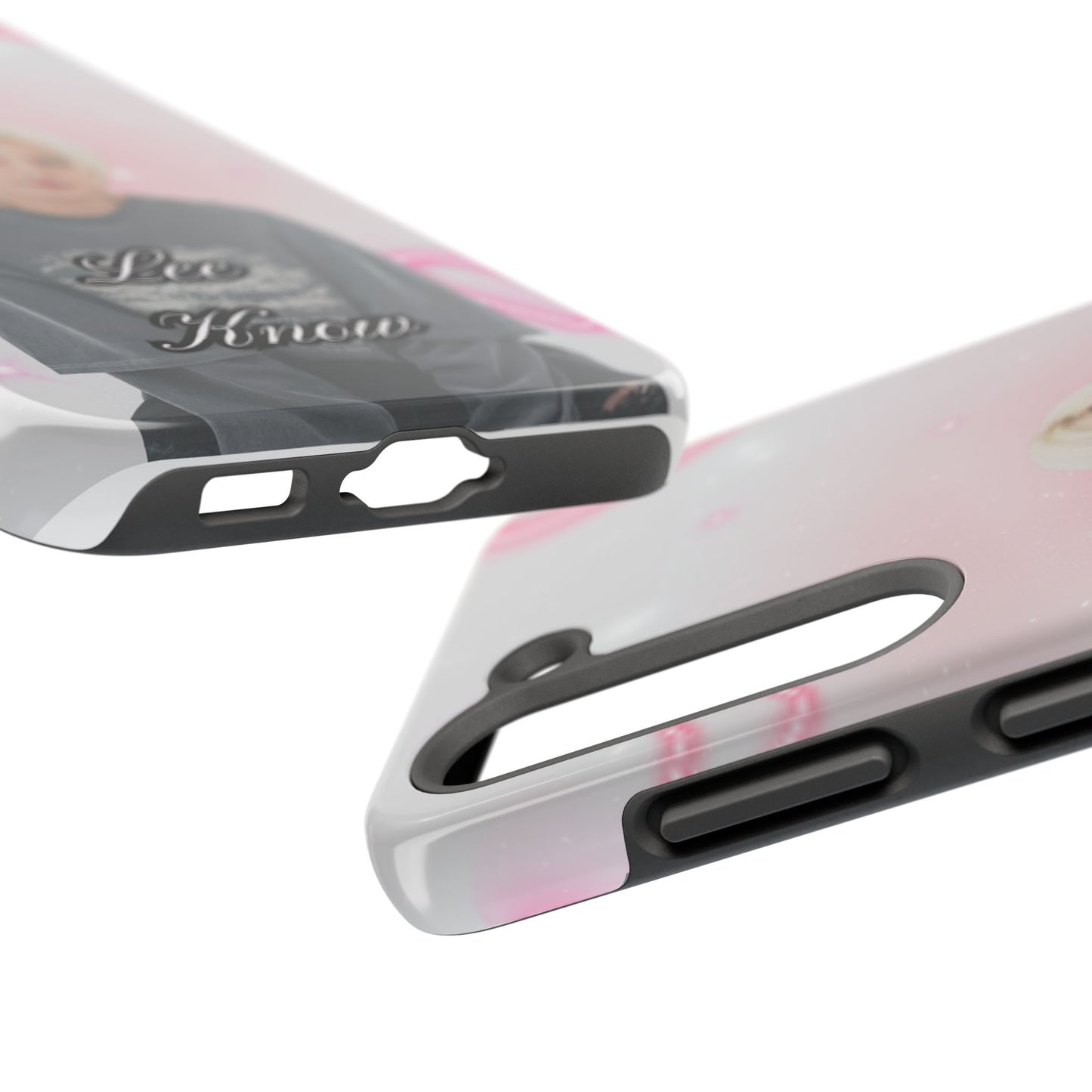 Lee Know Tough Phone Case — Pink Heart Photo Design
