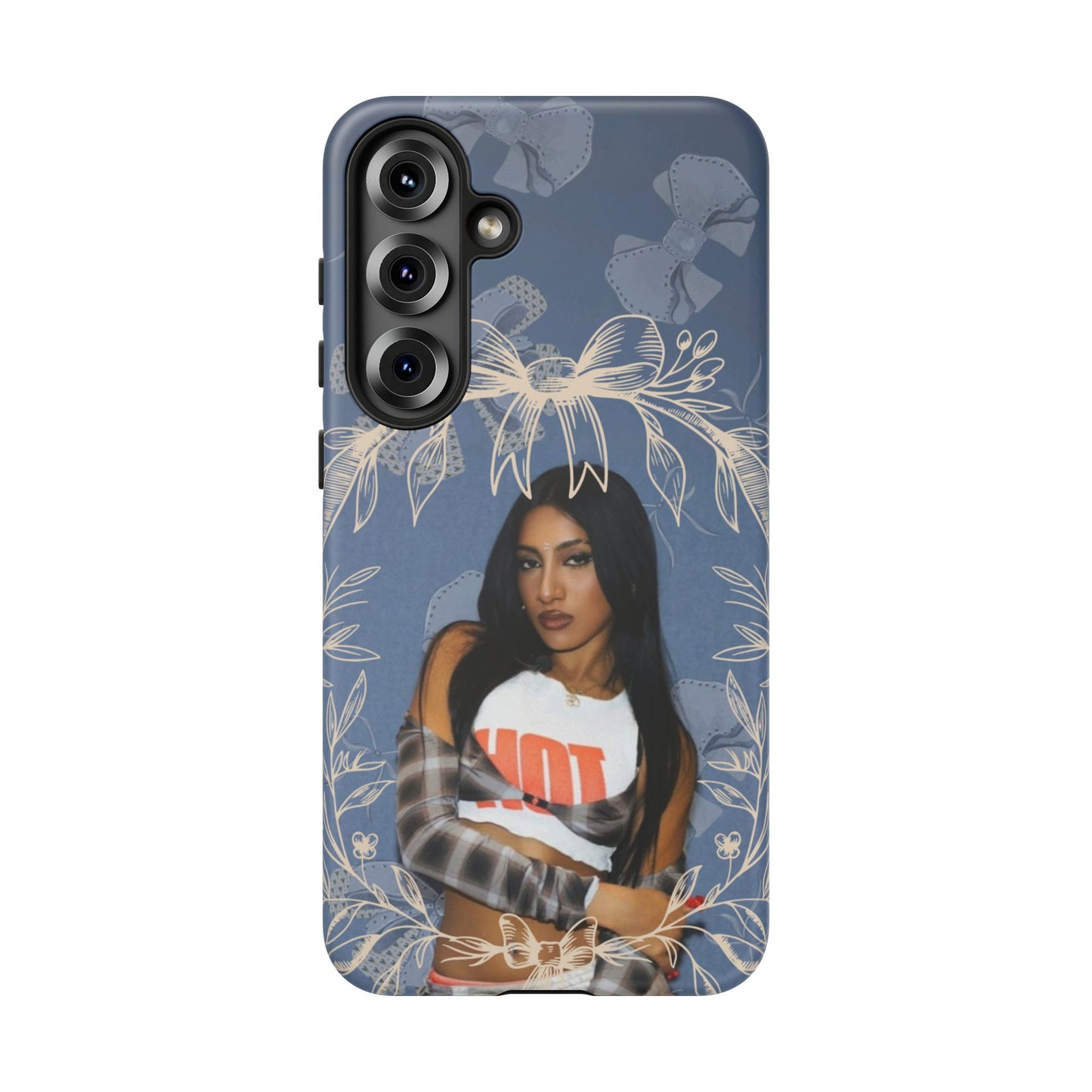 Lara Tough Phone Case — Protective Slim Case with Bow Wreath Design