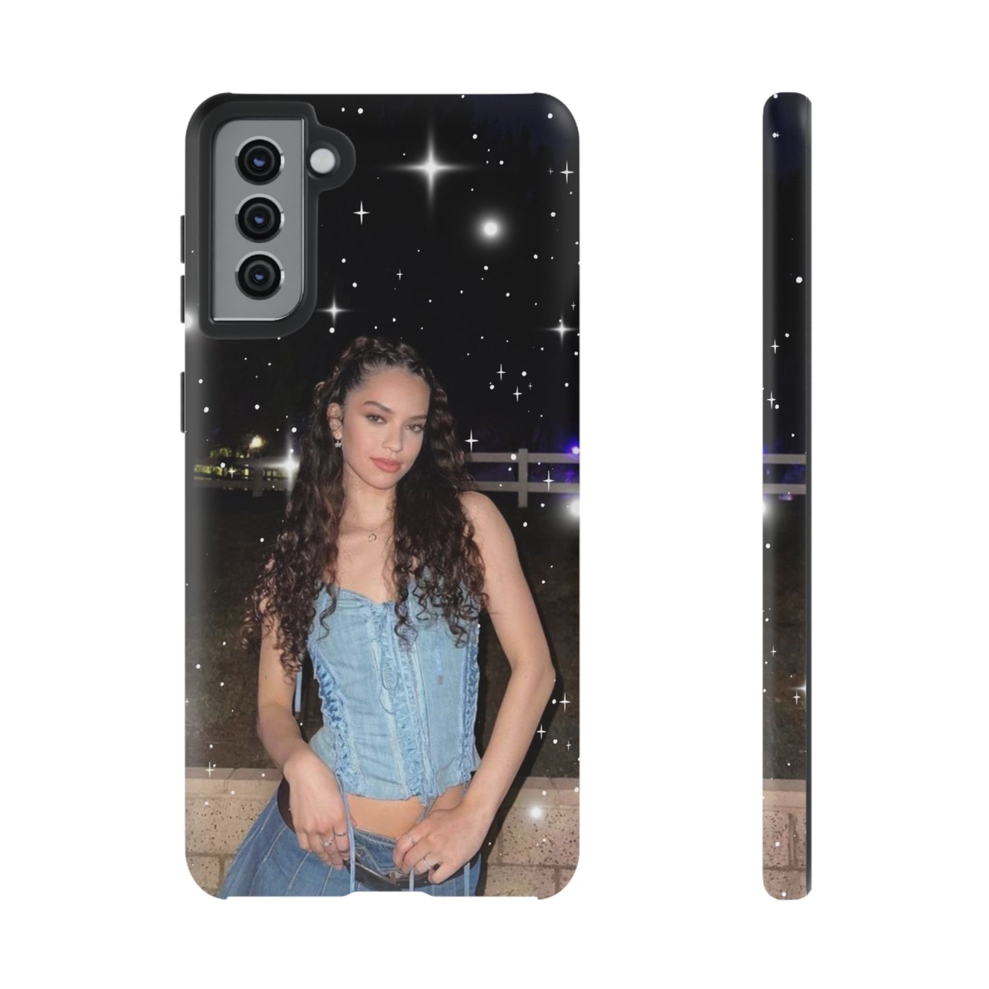 Daniela Phone Case — Glam Night Photo Sparkle Design