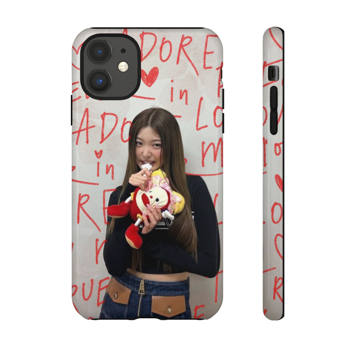 Yoonchae Phone Case — Adore Graffiti Heart Background