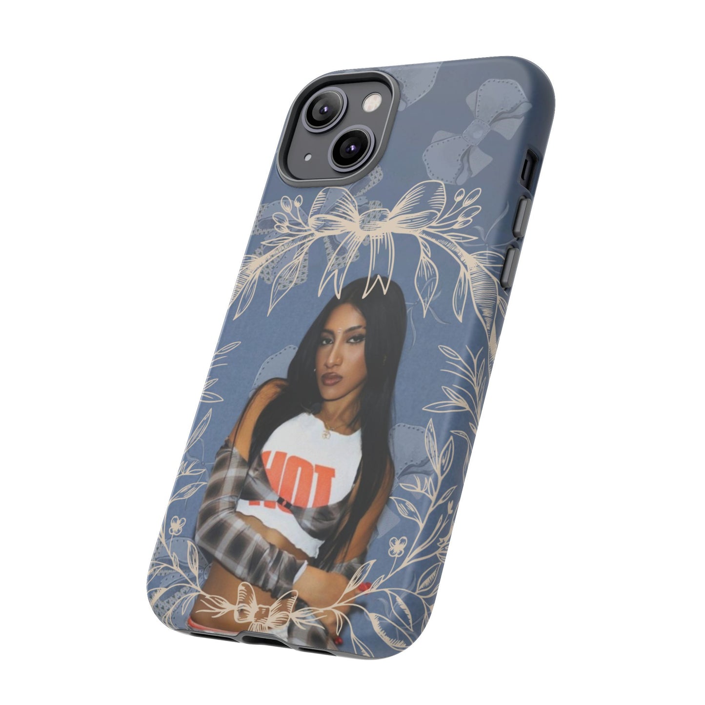 Lara Tough Phone Case — Protective Slim Case with Bow Wreath Design