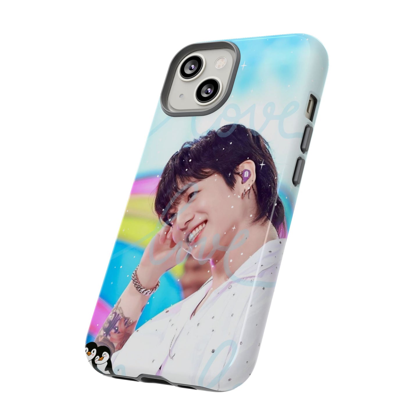 Jungkook Phone Case - Love Rainbow Kpop Design