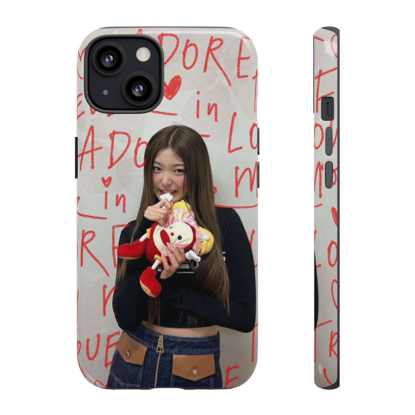 Yoonchae Phone Case — Adore Graffiti Heart Background