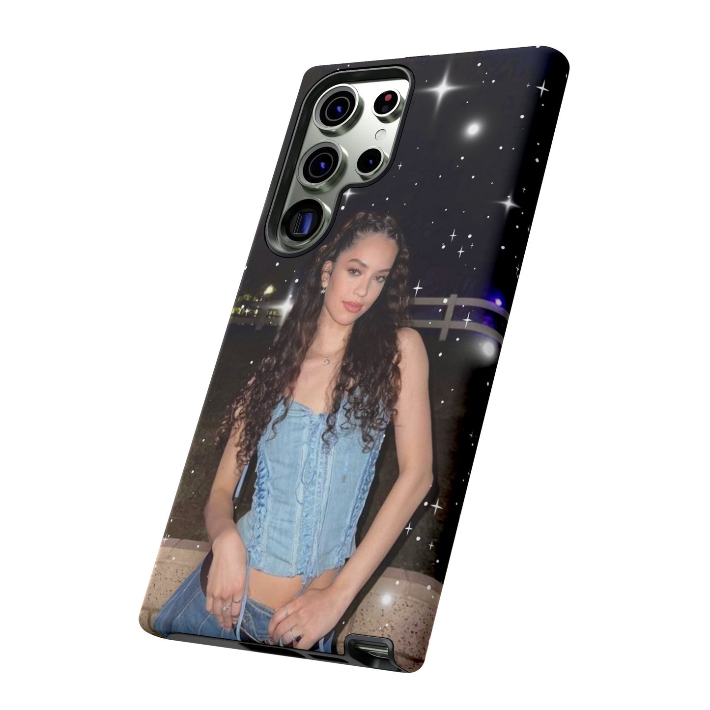Daniela Phone Case — Glam Night Photo Sparkle Design