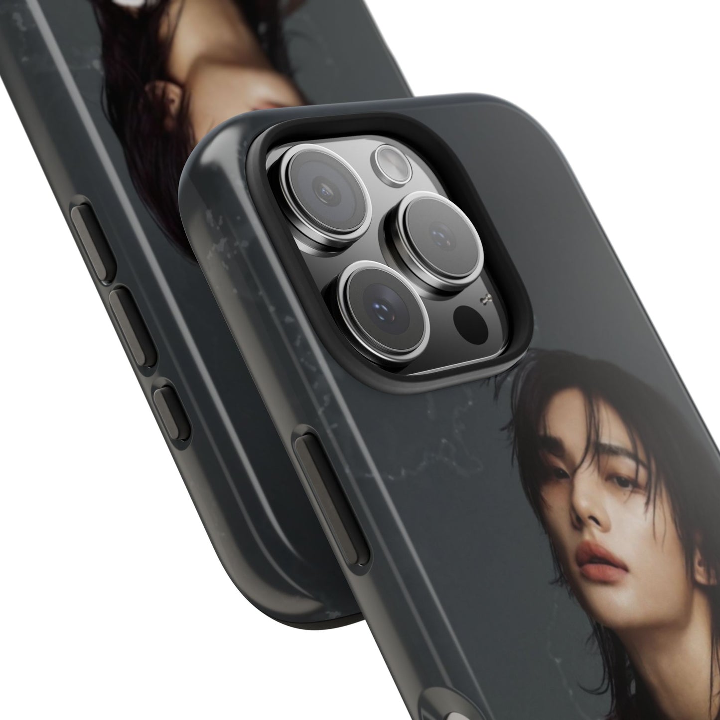 Hyunjin Tough Phone Case — Moody Portrait Slim Protective Case