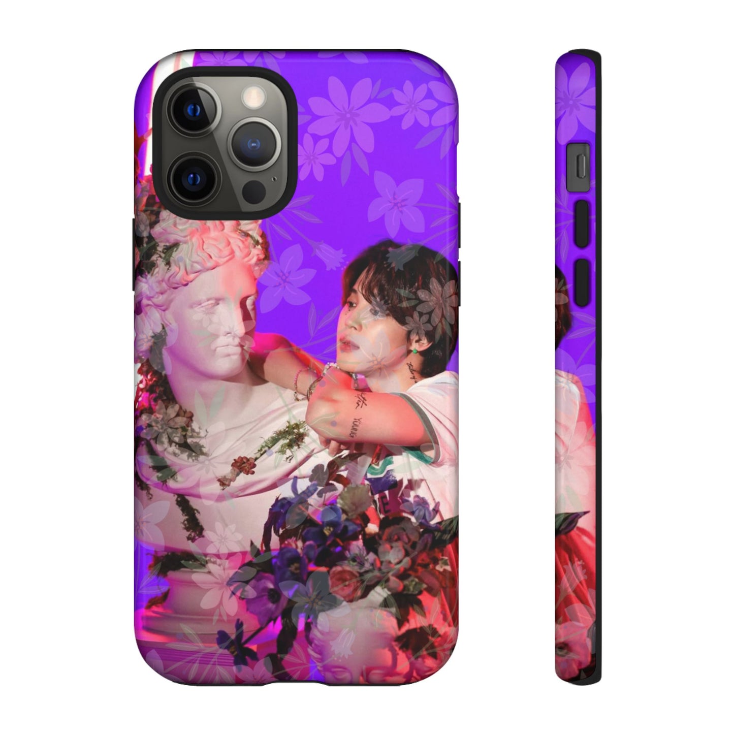 Park Jimin Phone Case — Retro Floral Phone Cover