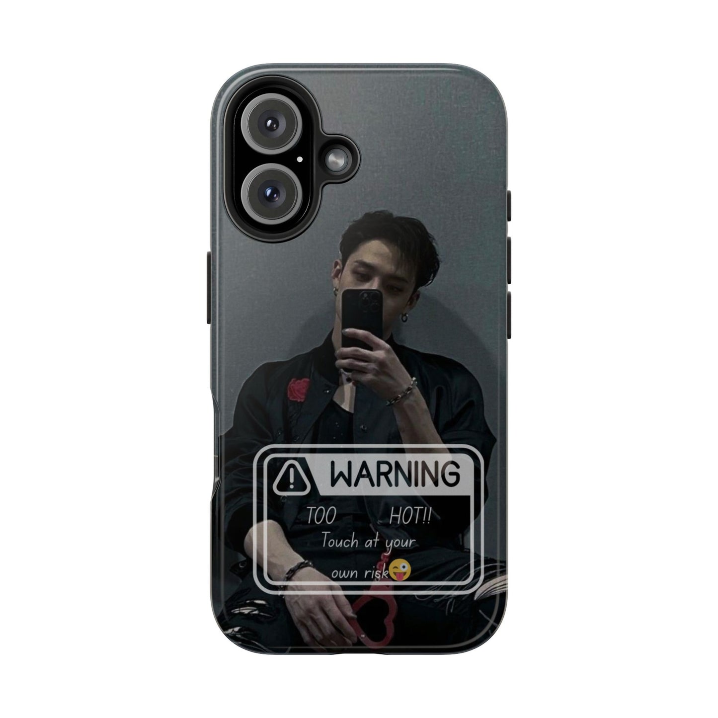 Warning: Bang Chan Tough Phone Case — Protective Slim Cover