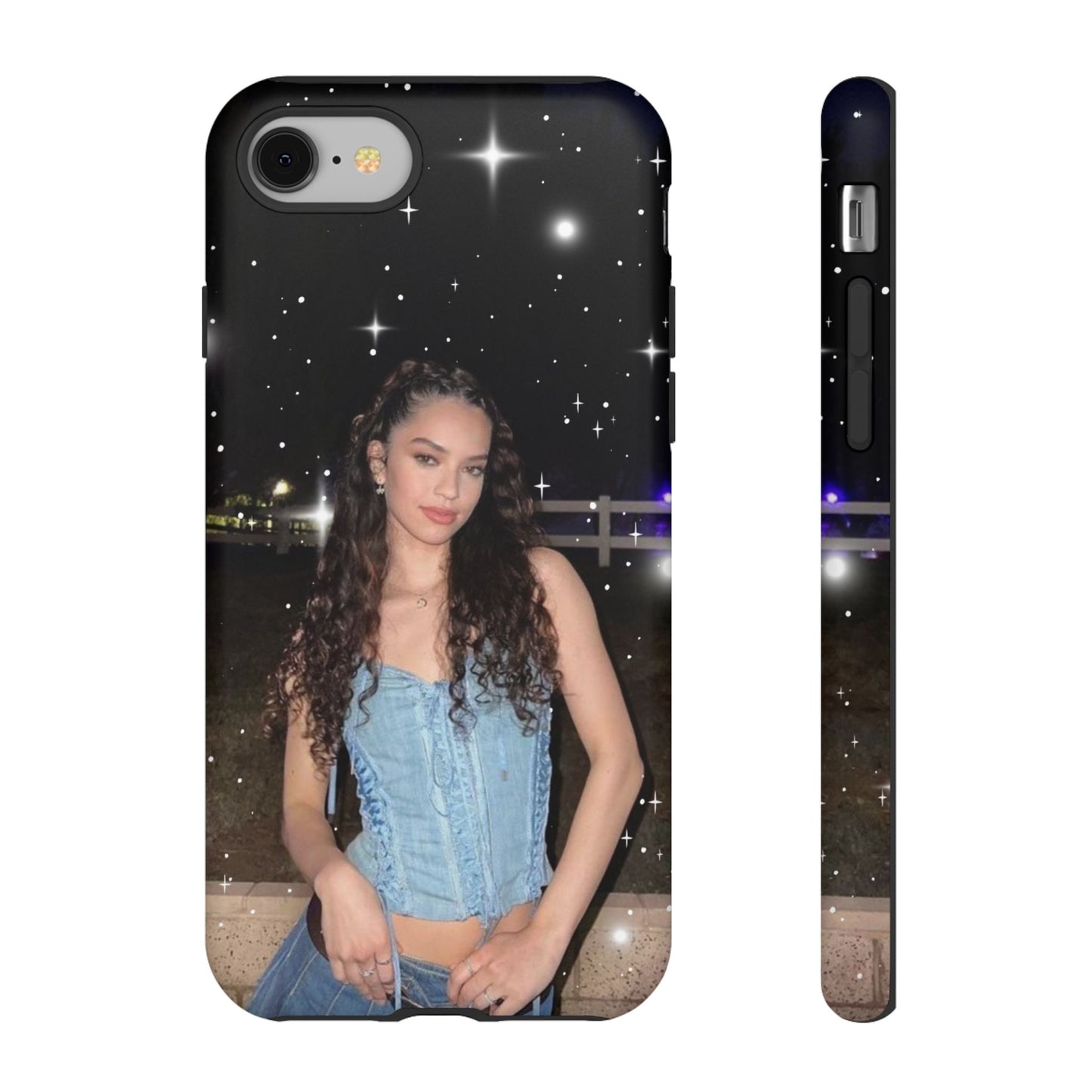 Daniela Phone Case — Glam Night Photo Sparkle Design