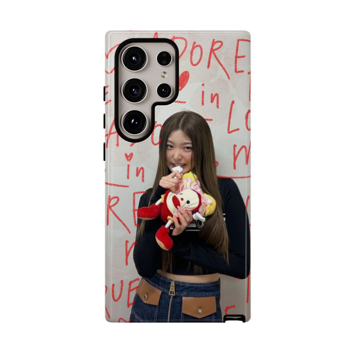 Yoonchae Phone Case — Adore Graffiti Heart Background