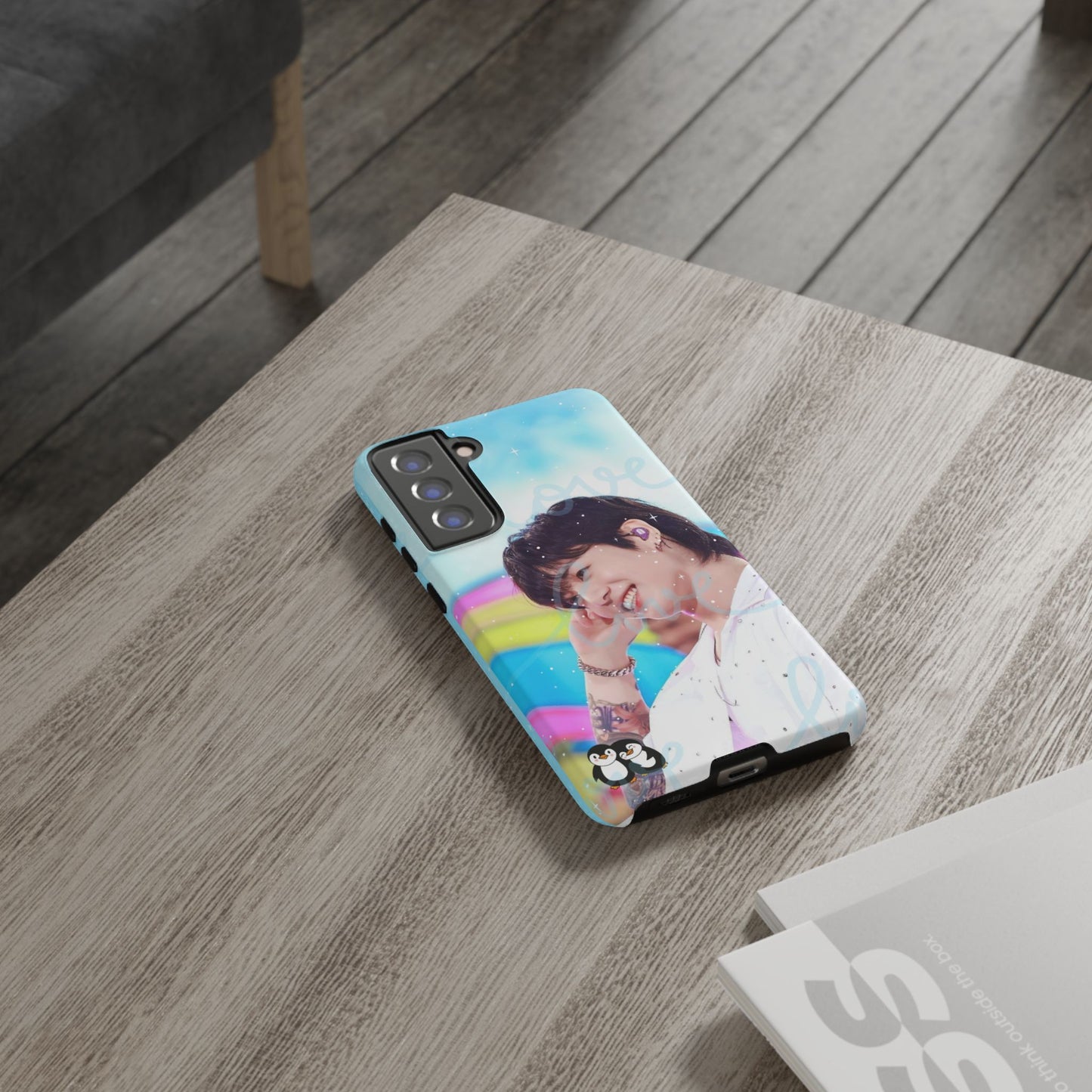 Jungkook Phone Case - Love Rainbow Kpop Design