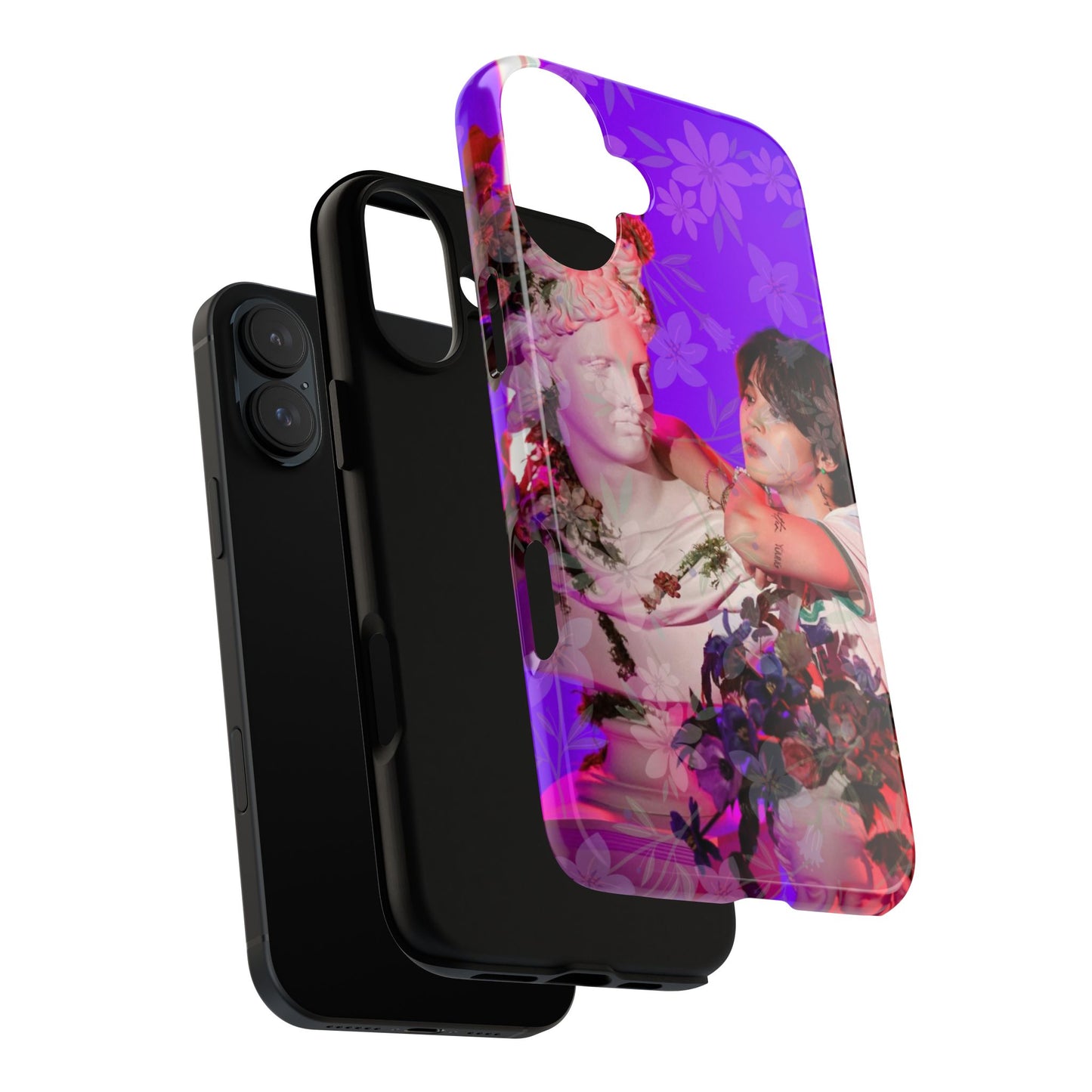 Park Jimin Phone Case — Retro Floral Phone Cover