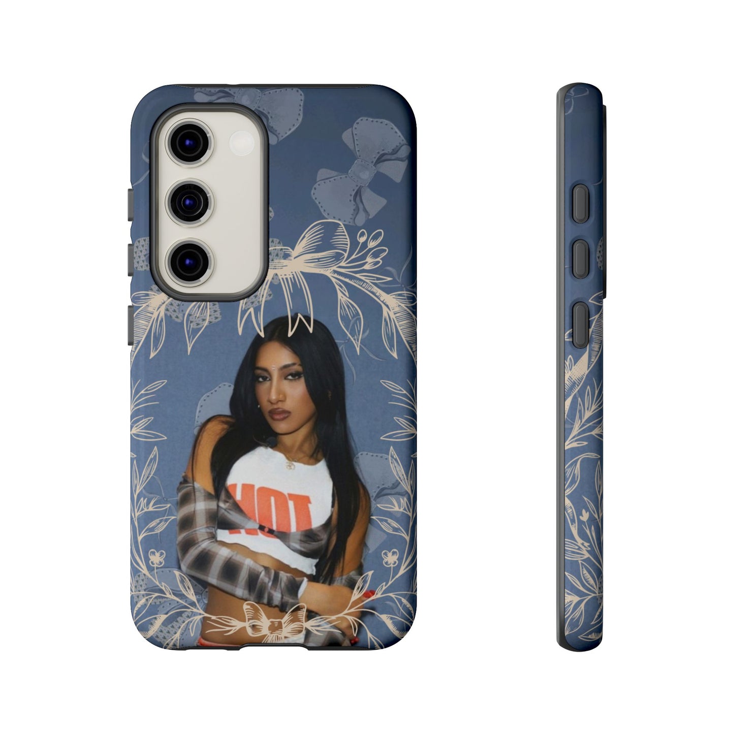 Lara Tough Phone Case — Protective Slim Case with Bow Wreath Design