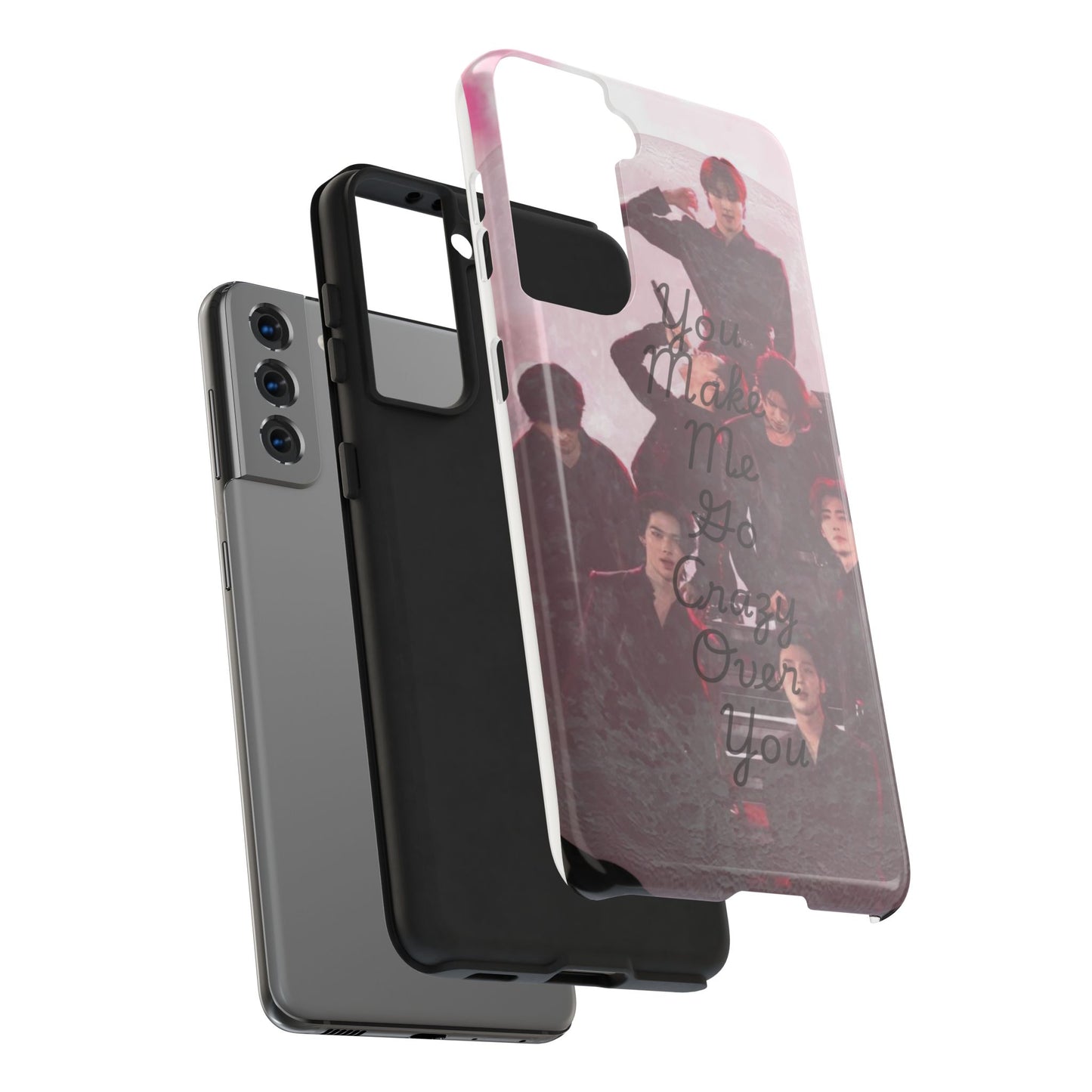 Enhypen Stylish Phone Case - You Make Me Go Crazy Over You, Durable Protection, Trendy Accessory, Gift for Friends