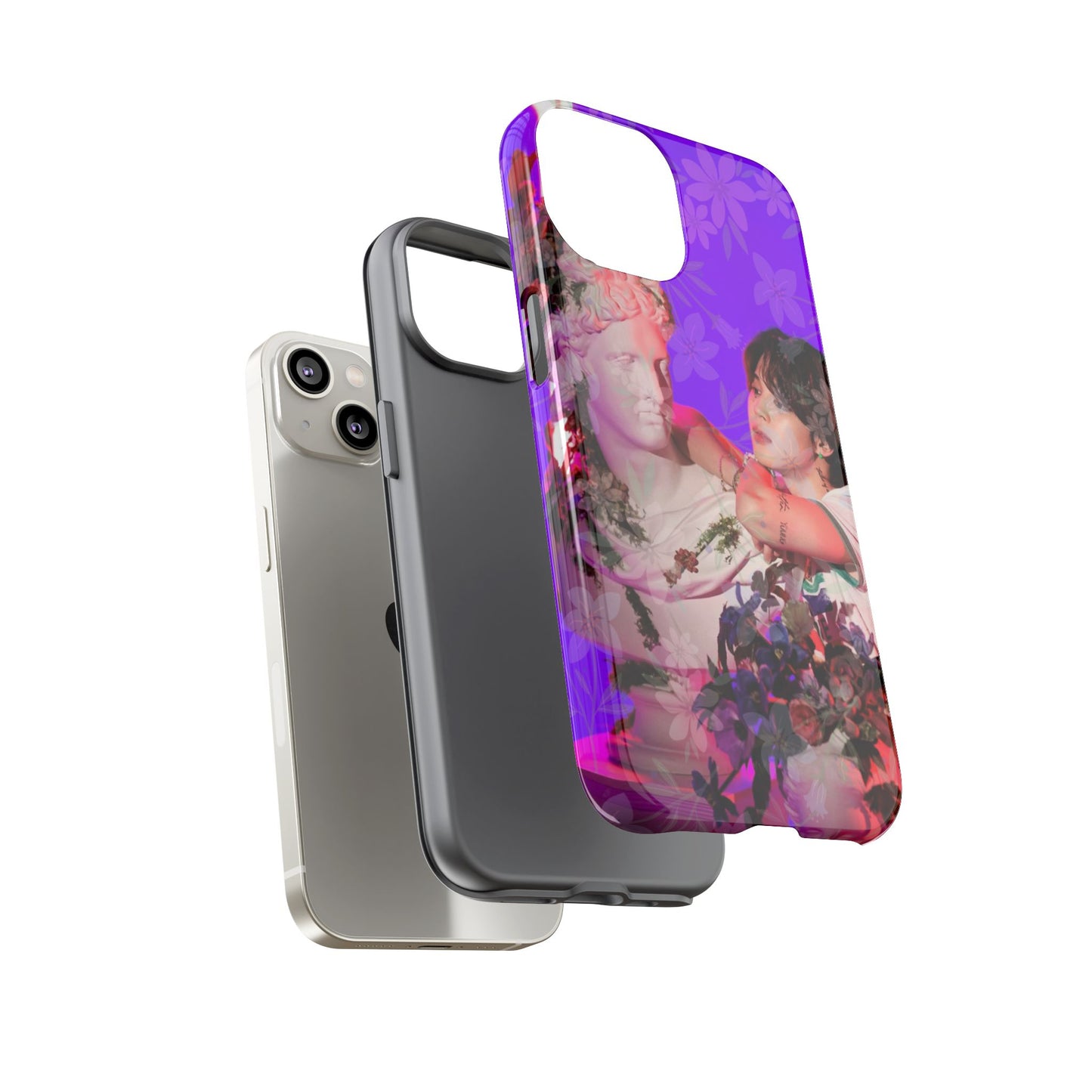 Park Jimin Phone Case — Retro Floral Phone Cover