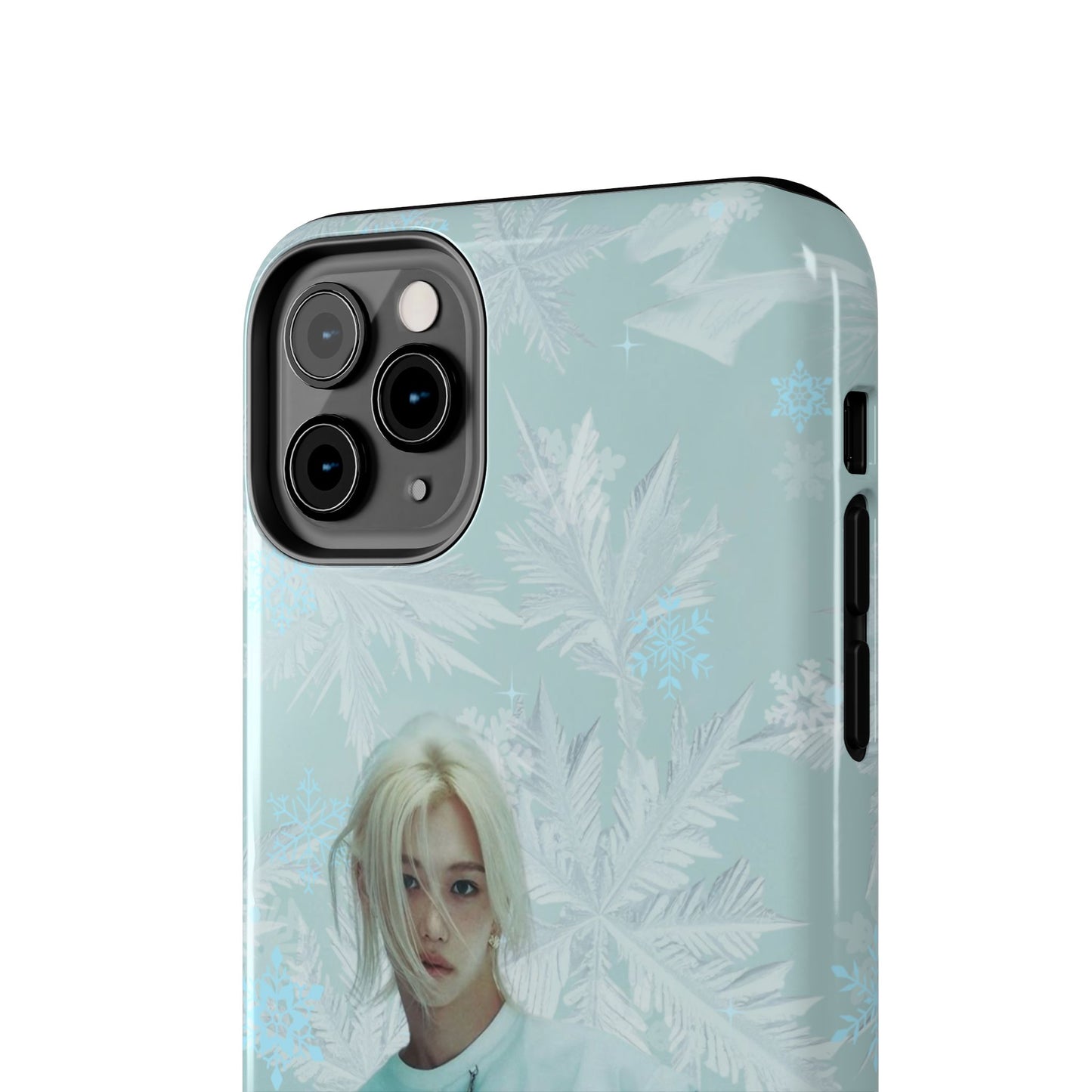Lee Felix Tough Phone Case — Pastel K-Pop Idol Floral Armor