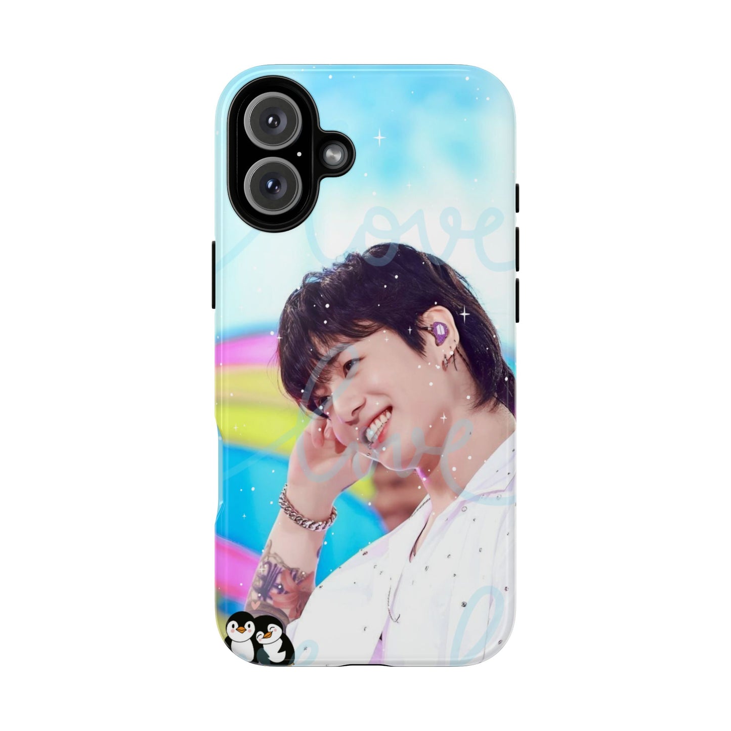 Jungkook Phone Case - Love Rainbow Kpop Design