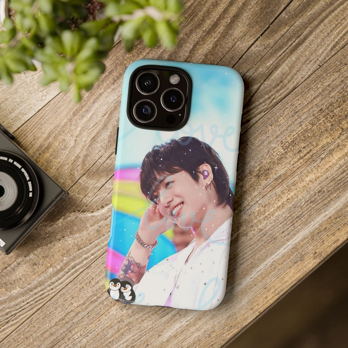 Jungkook Phone Case - Love Rainbow Kpop Design