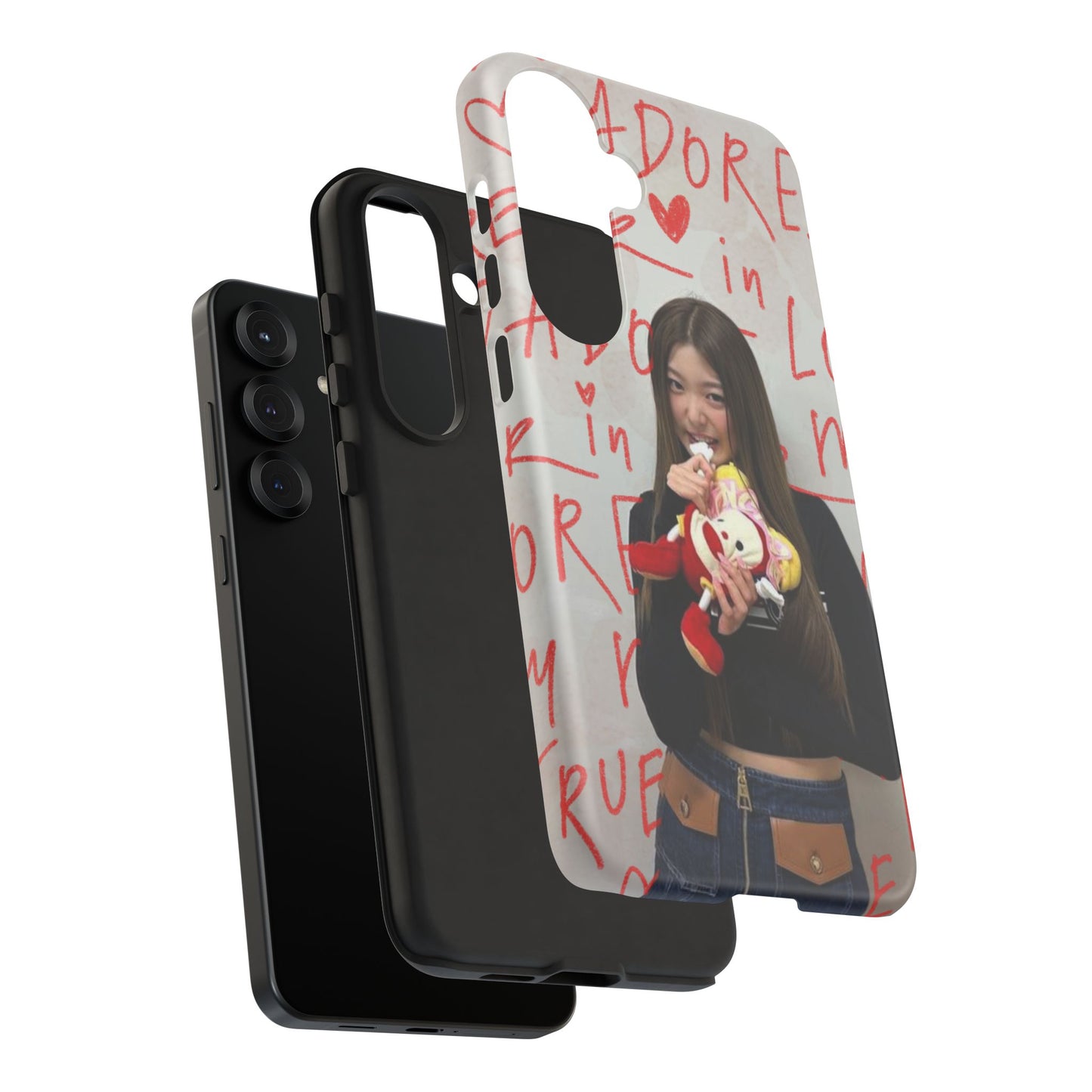 Yoonchae Phone Case — Adore Graffiti Heart Background