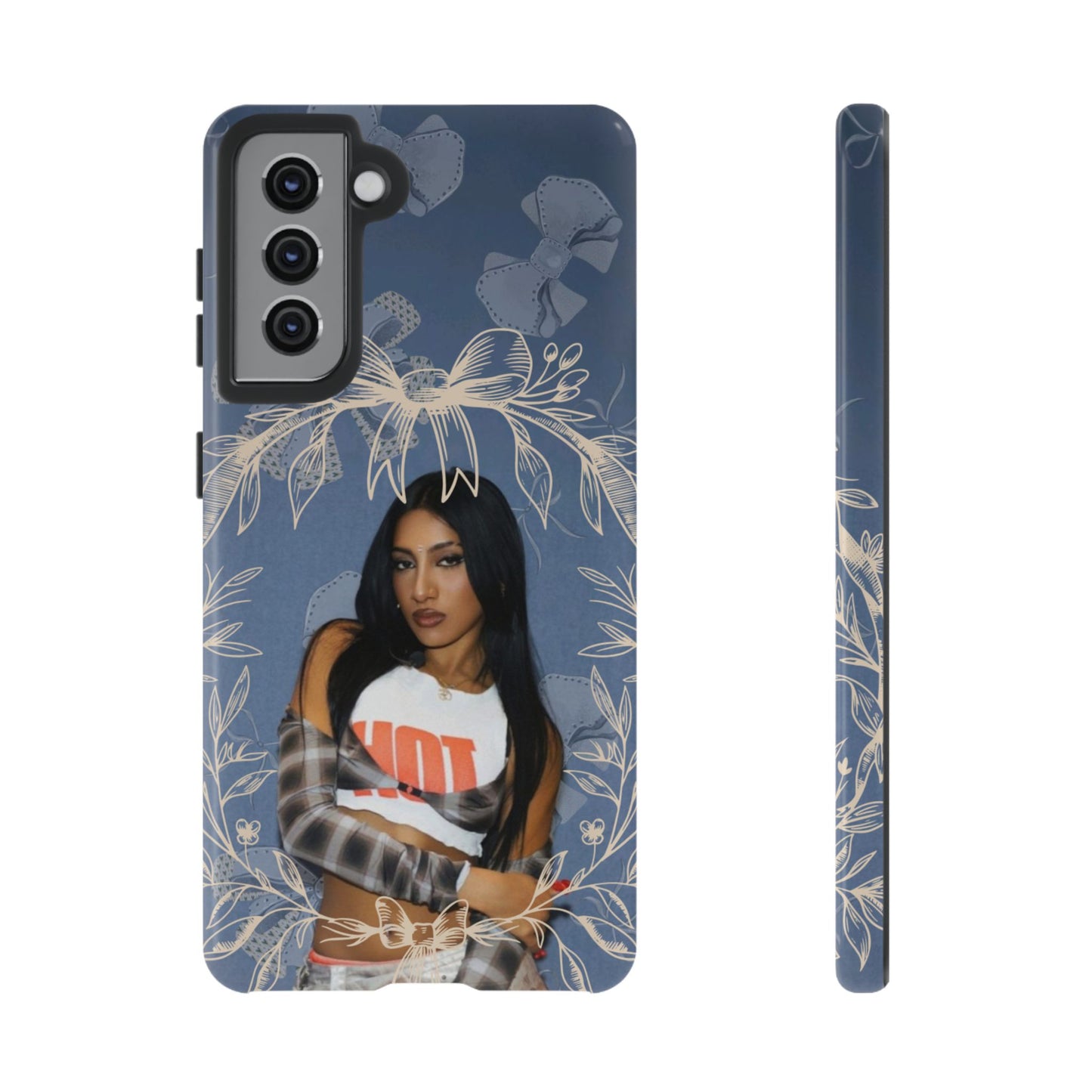 Lara Tough Phone Case — Protective Slim Case with Bow Wreath Design