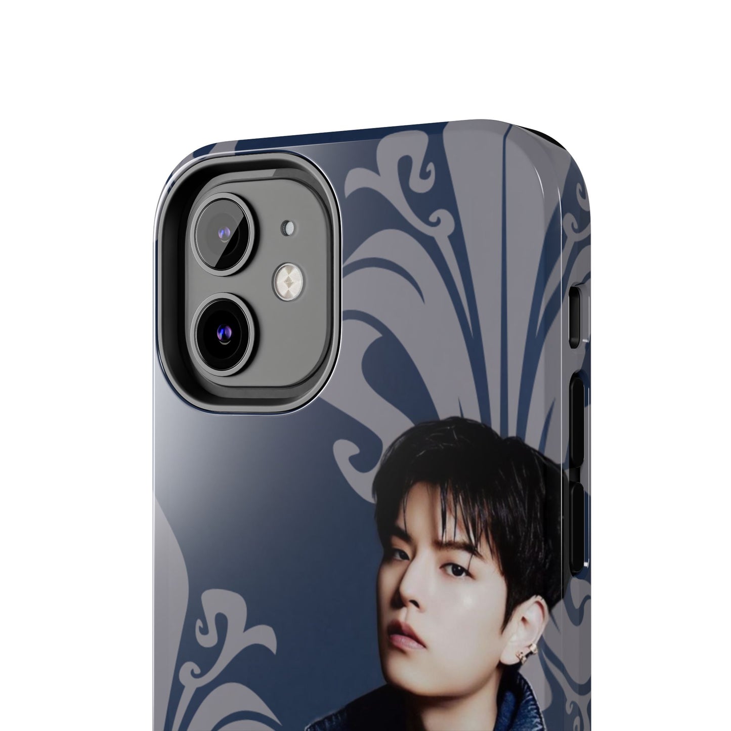 Kim Seungmin Tough Phone Case — Vintage Floral Portrait Design