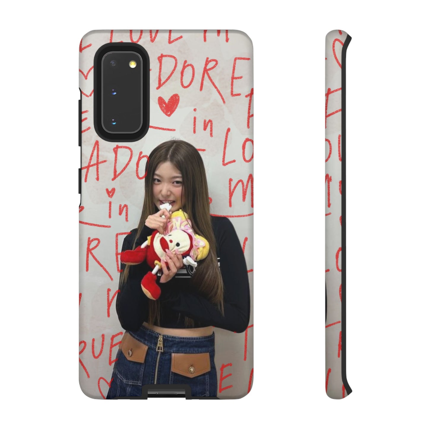 Yoonchae Phone Case — Adore Graffiti Heart Background