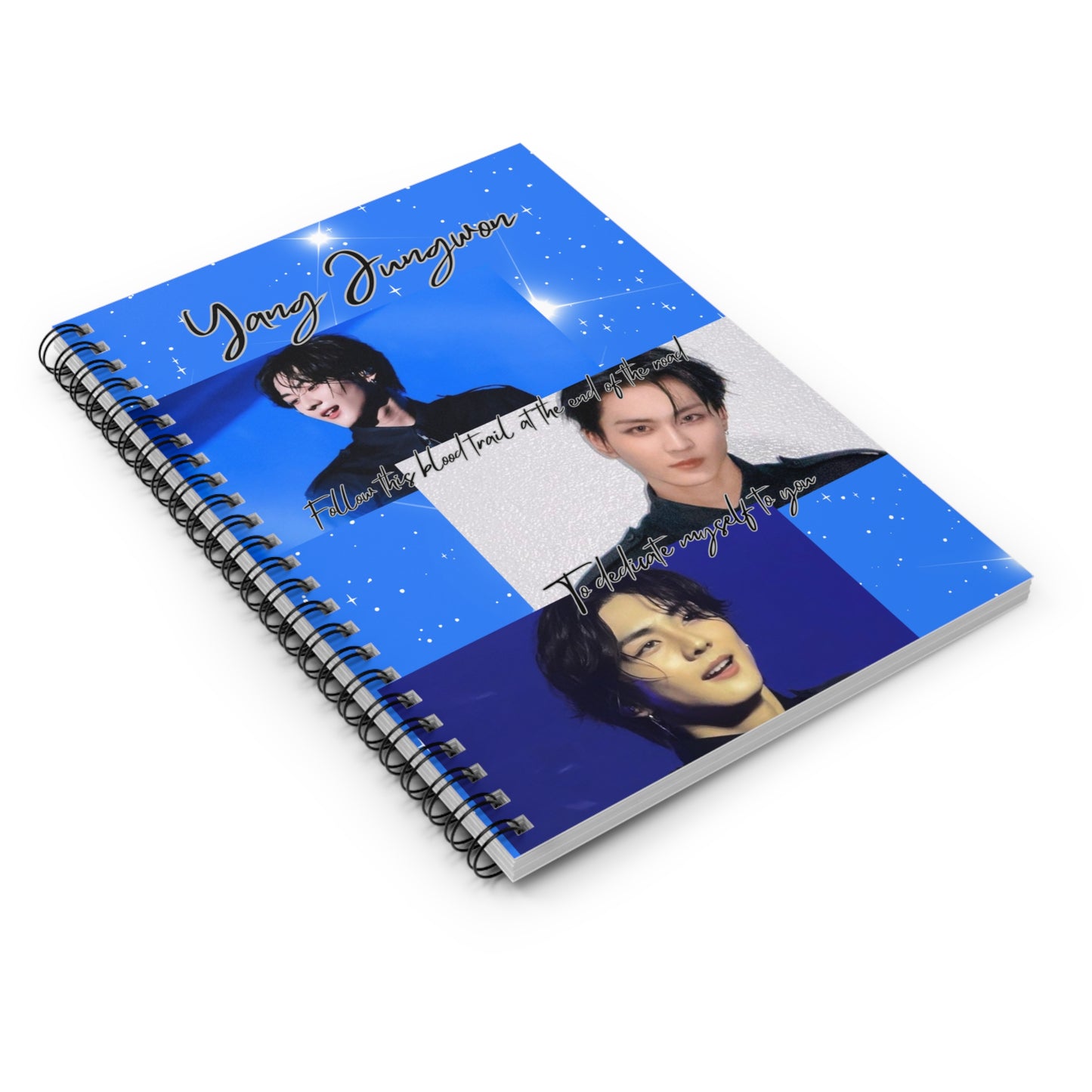 Jungwon Spiral Notebook — K-Pop Inspired Photo Journal