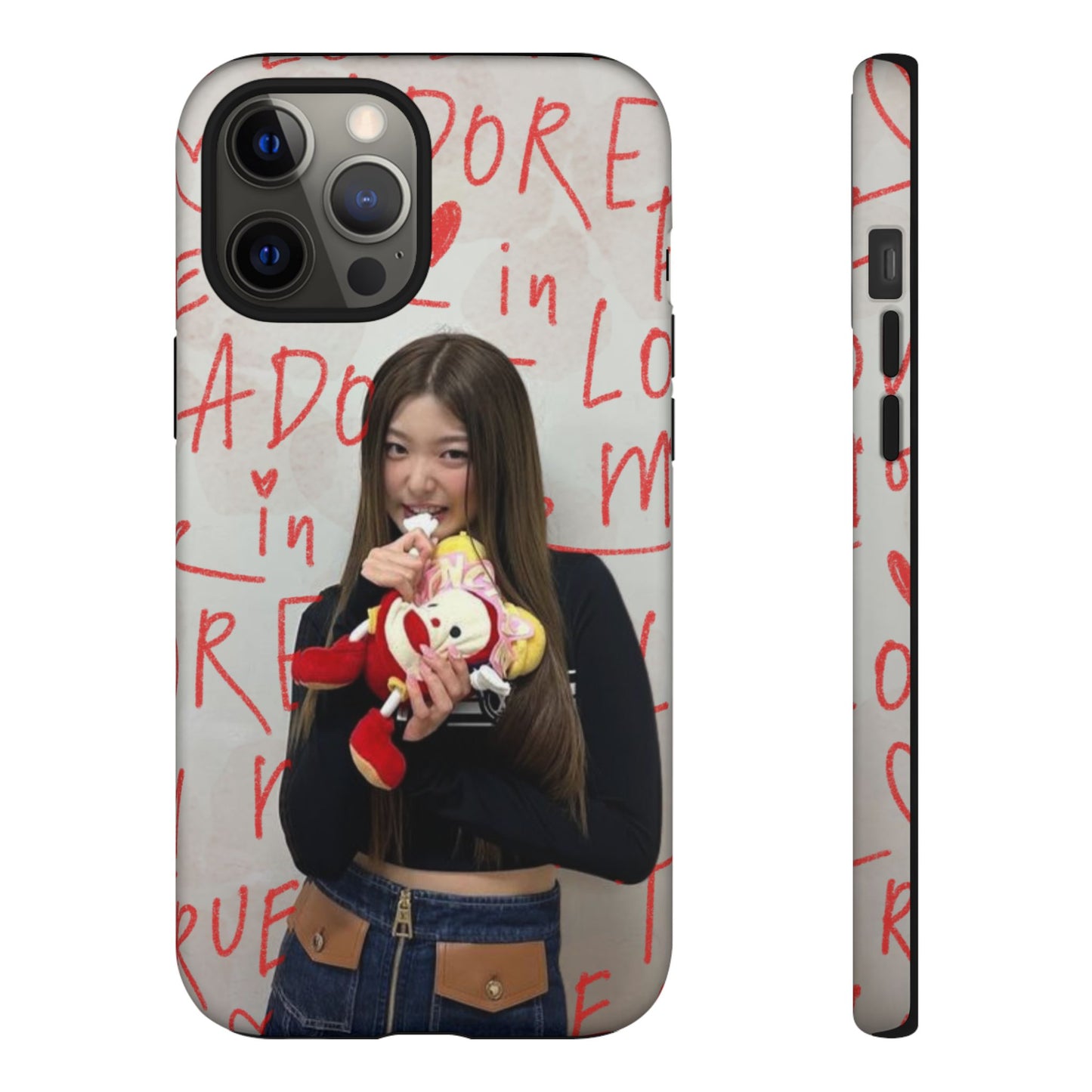 Yoonchae Phone Case — Adore Graffiti Heart Background