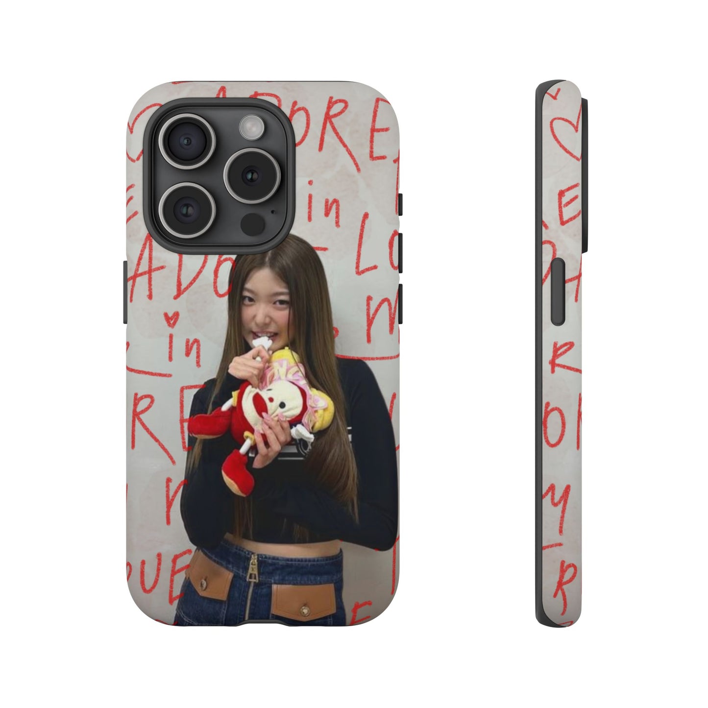 Yoonchae Phone Case — Adore Graffiti Heart Background